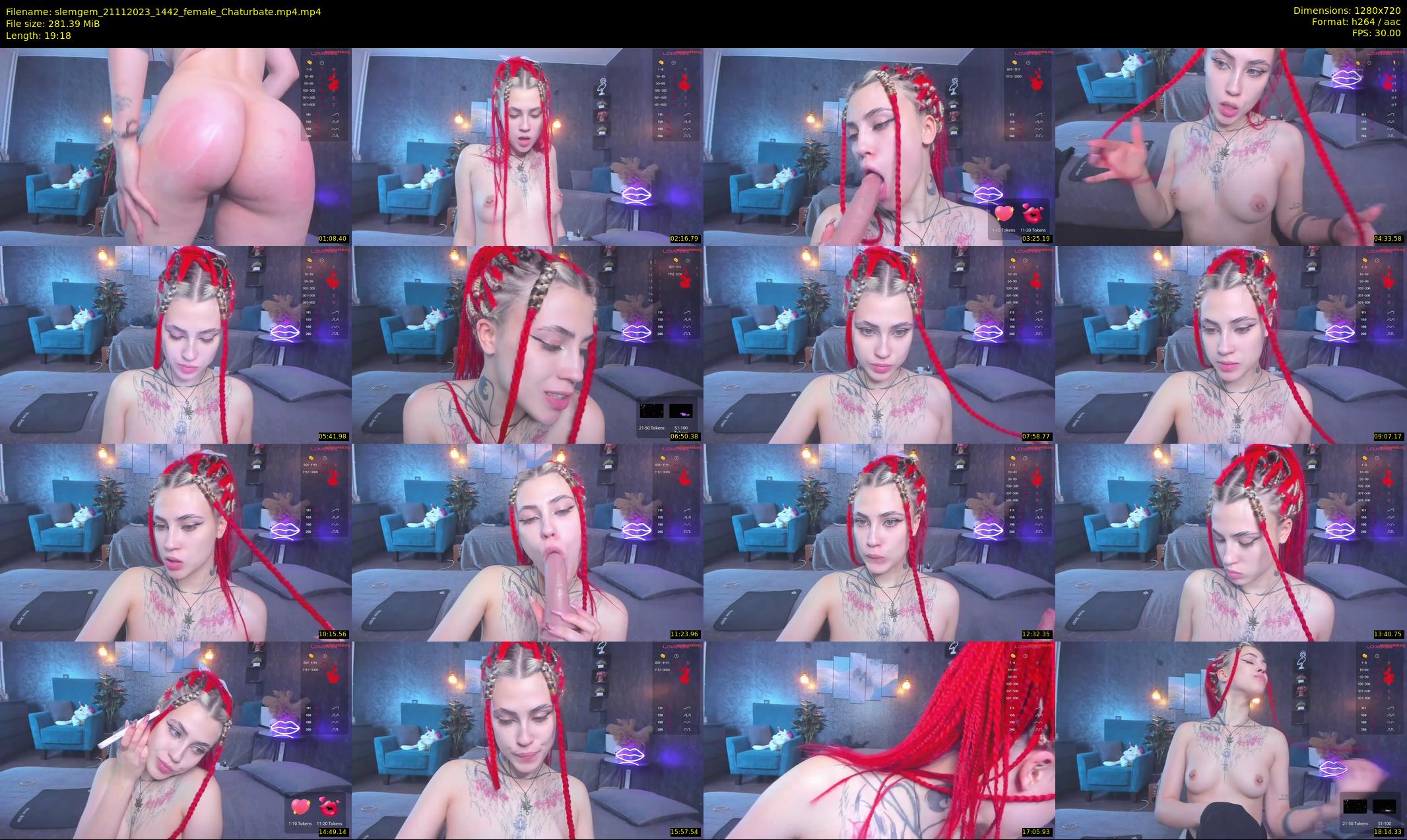 slemgem — 20 minute Chaturbate couple cam show recording, 720p, Nov 21, 2023