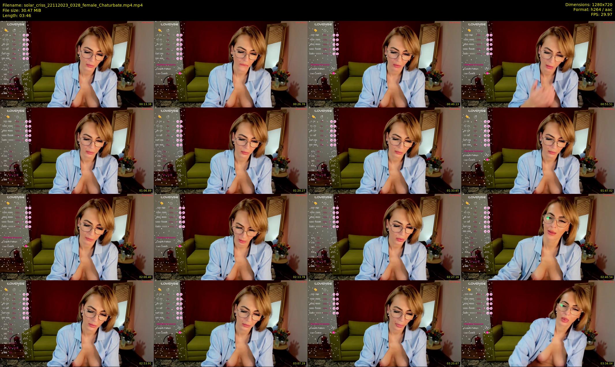 solar_criss — 4 minute Chaturbate female cam show recording, 720p, Nov 22, 2023