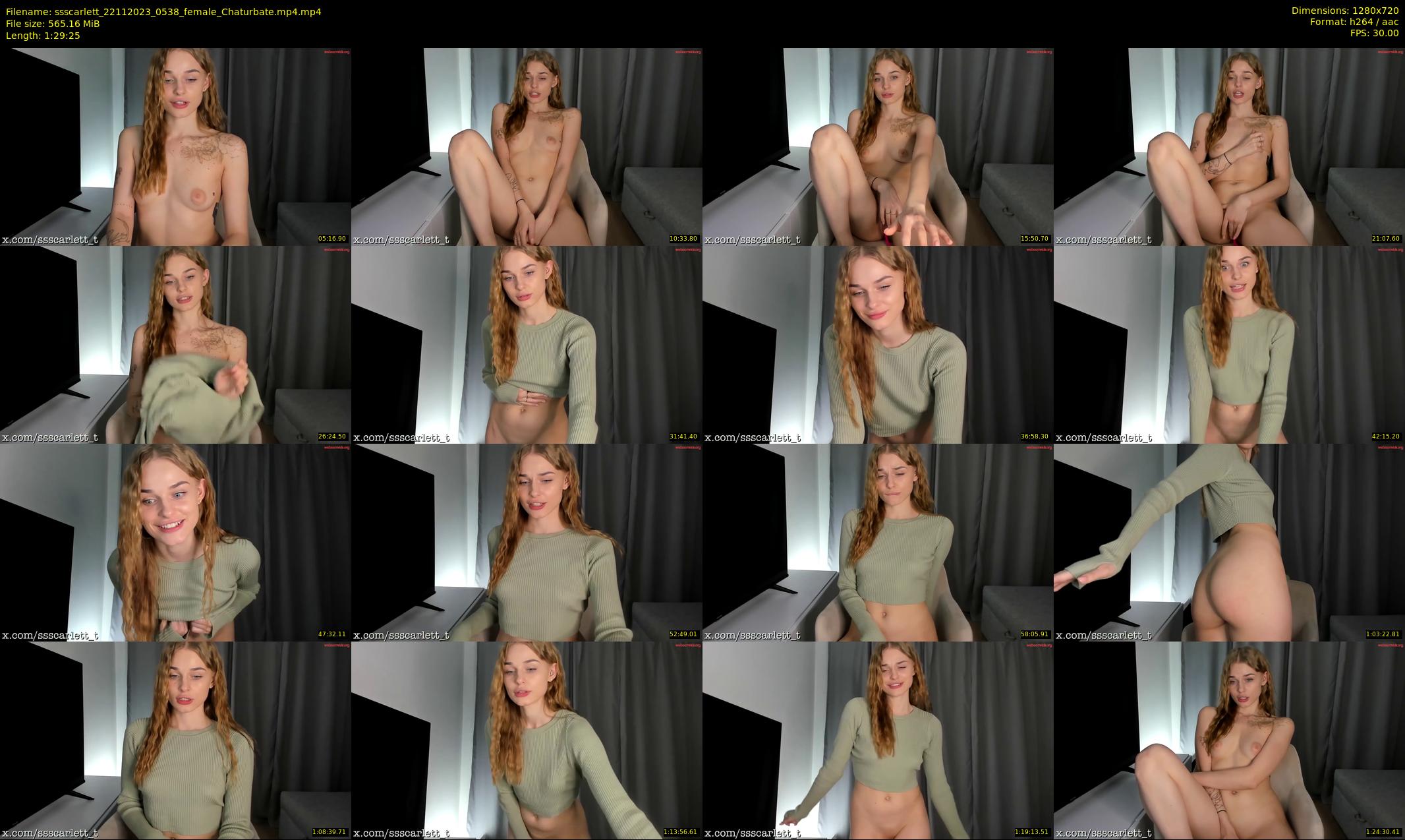ssscarlett — 90 minute Chaturbate female cam show recording, 720p, Nov 22, 2023