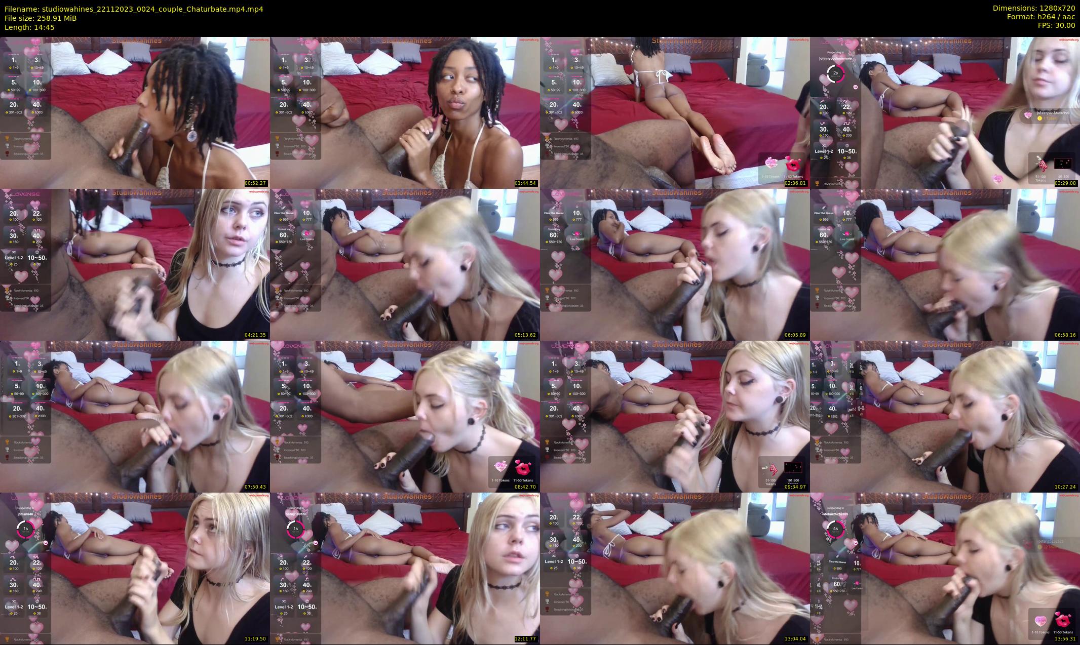 studiowahines — 15 minute Chaturbate couple cam show recording, 720p, Nov 22, 2023