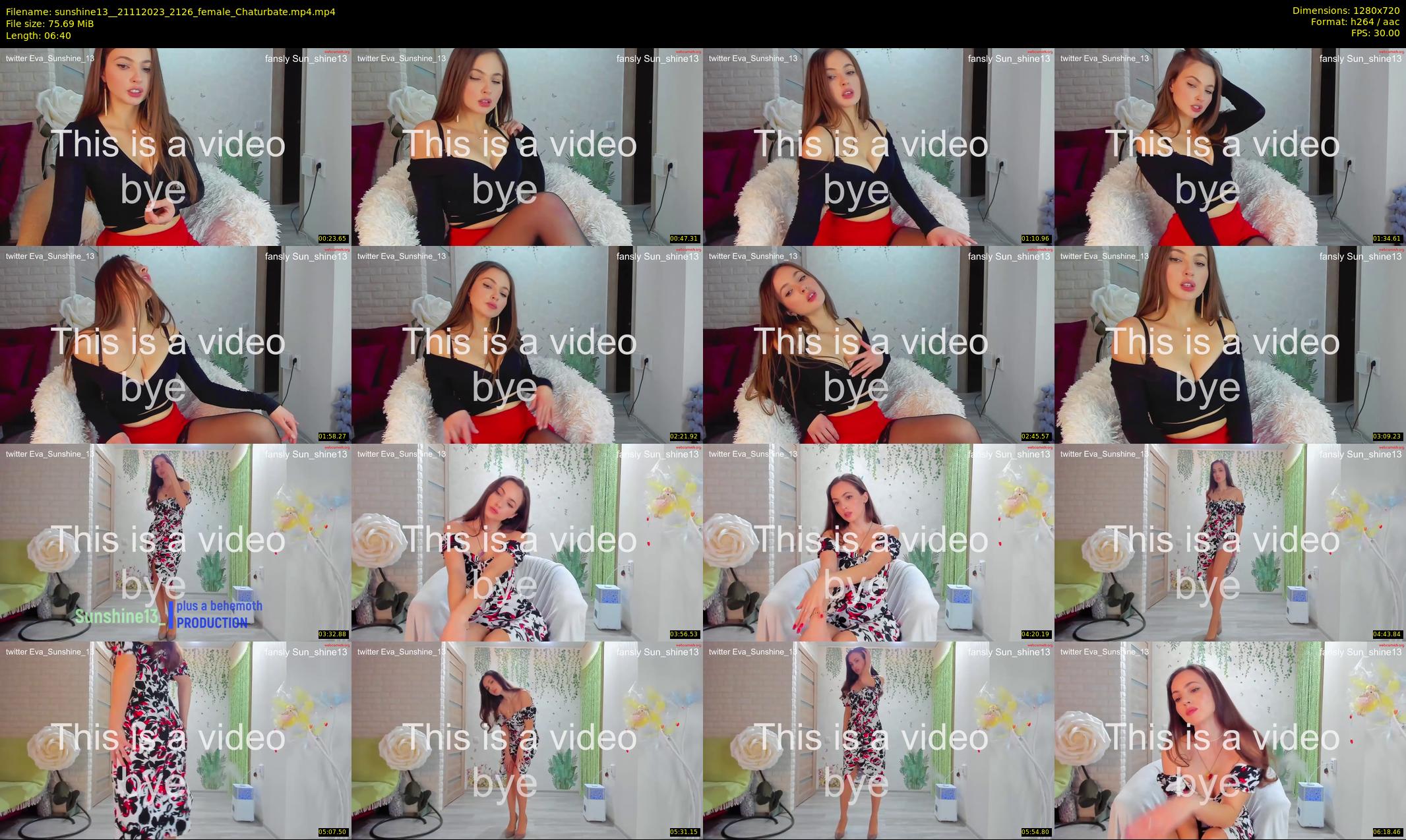 sunshine13_ — 7 minute Chaturbate female cam show recording, 720p, Nov 21, 2023