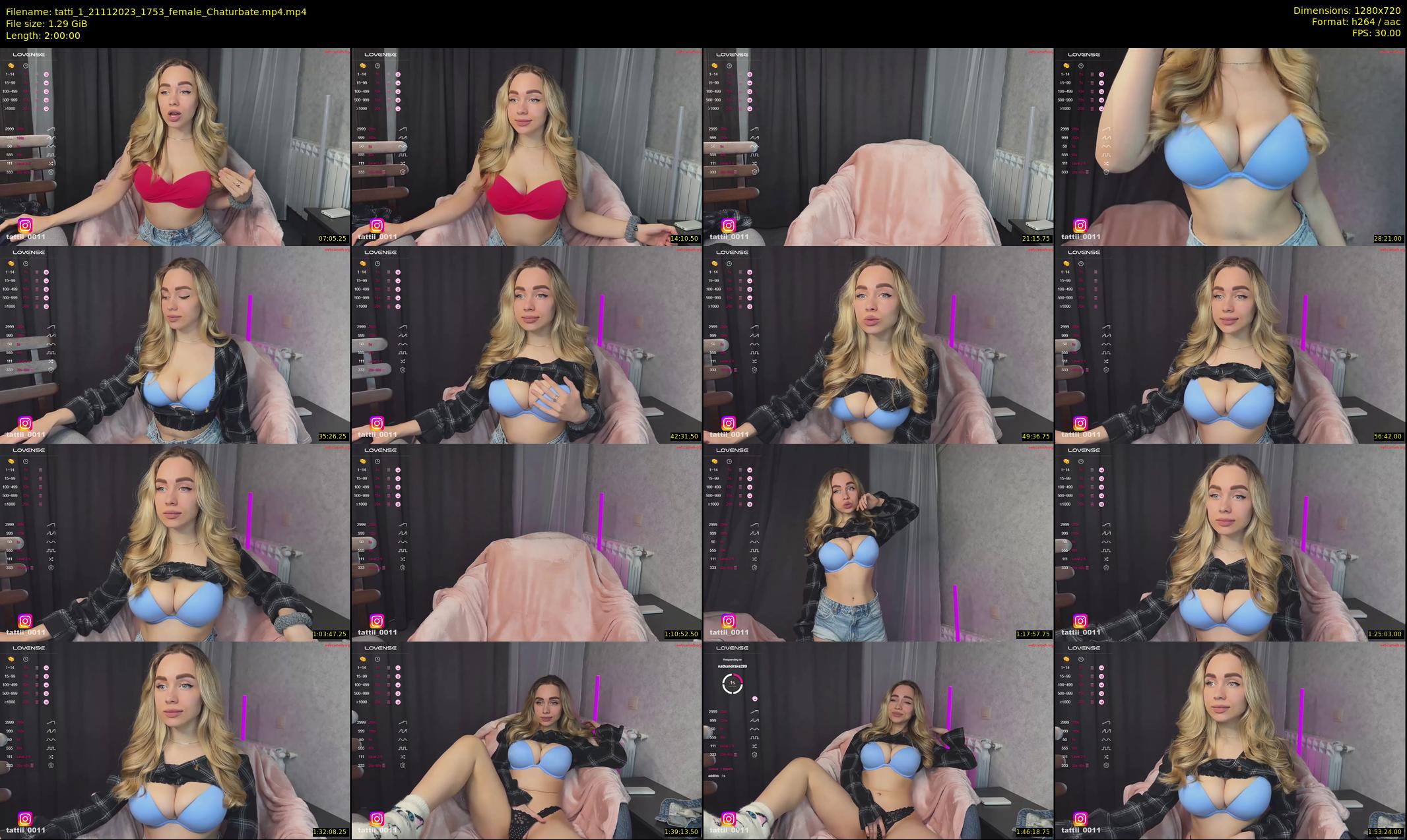 tatti_1 — 120 minute Chaturbate female cam show recording, 720p, Nov 21, 2023