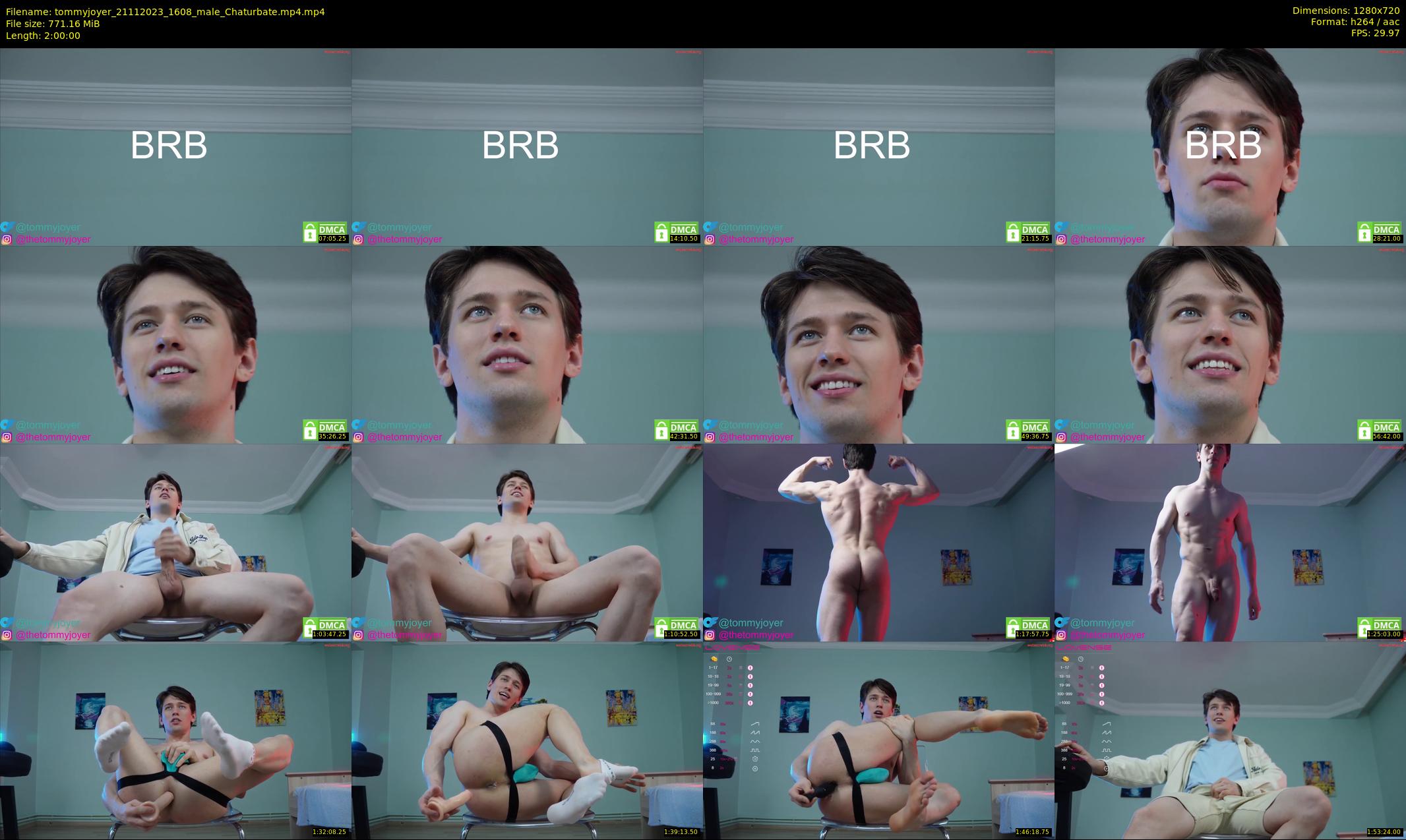 tommyjoyer — 120 minute Chaturbate male cam show recording, 720p, Nov 21, 2023