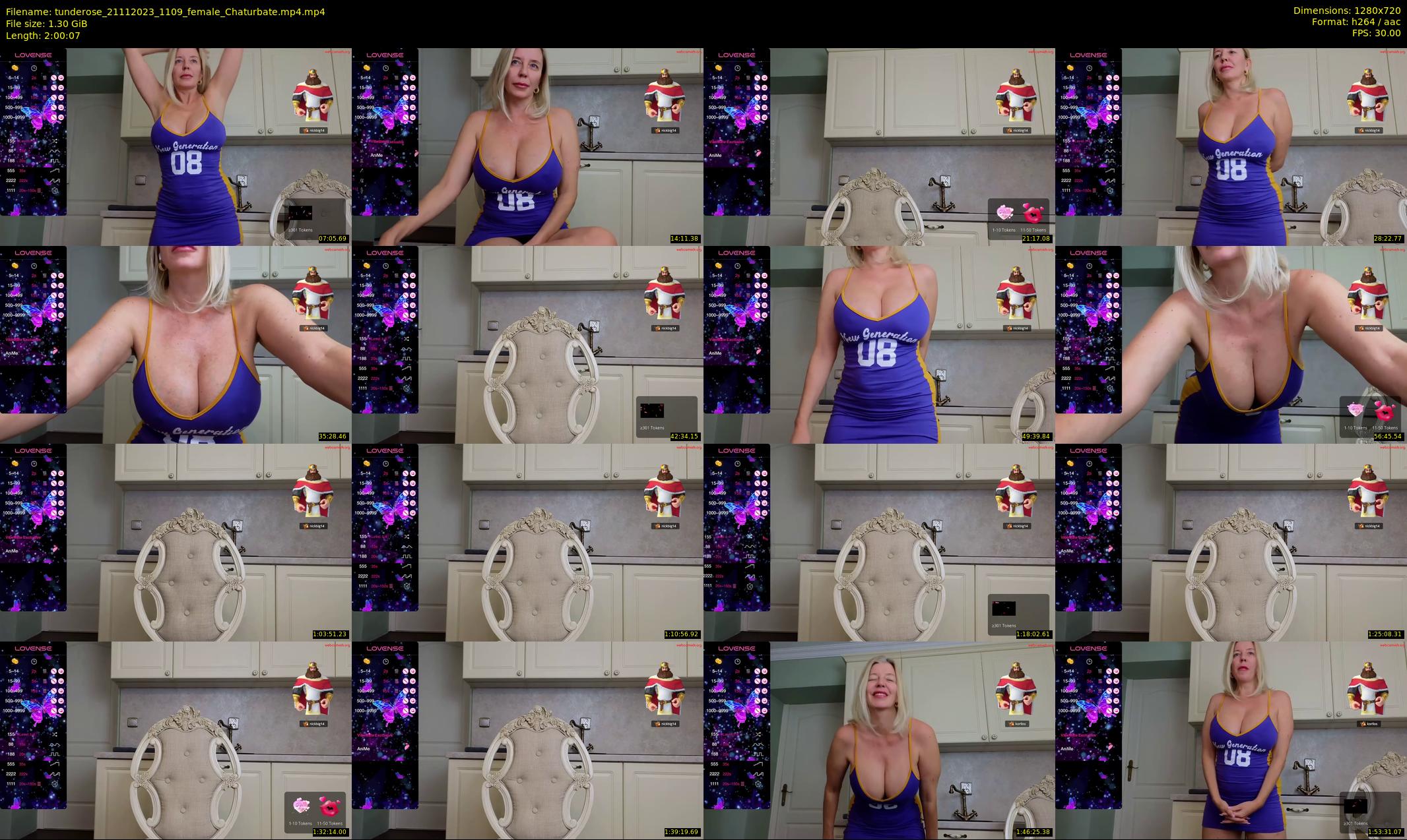 tunderose — 121 minute Chaturbate female cam show recording, 720p, Nov 21, 2023