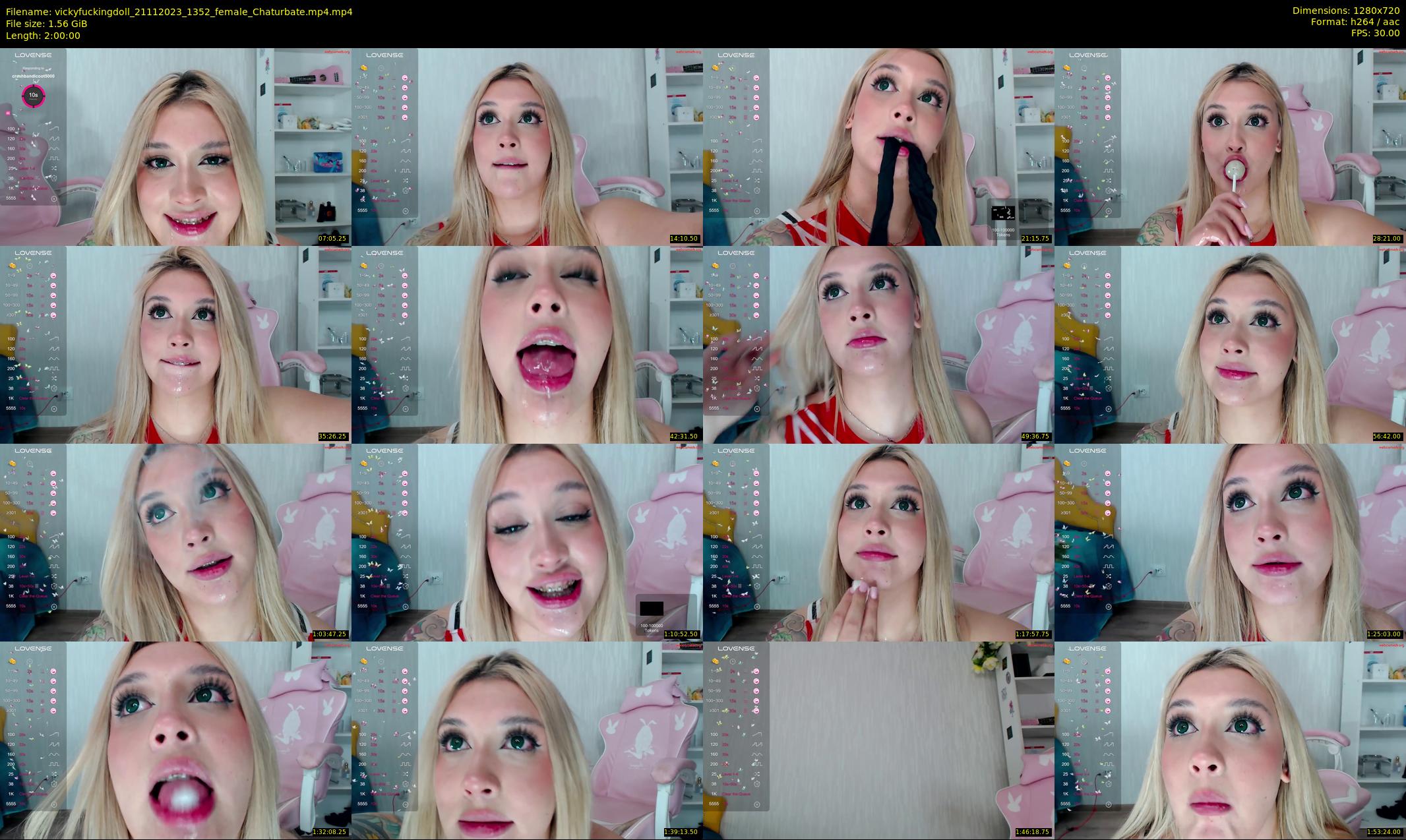 vickyfuckingdoll — 120 minute Chaturbate female cam show recording, 720p, Nov 21, 2023