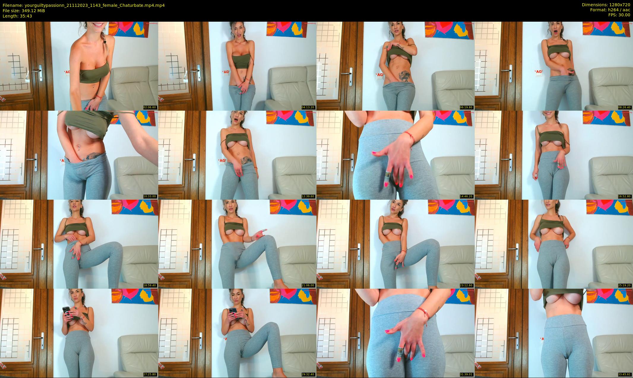 yourguiltypassionn — 36 minute Chaturbate female cam show recording, 720p, Nov 21, 2023
