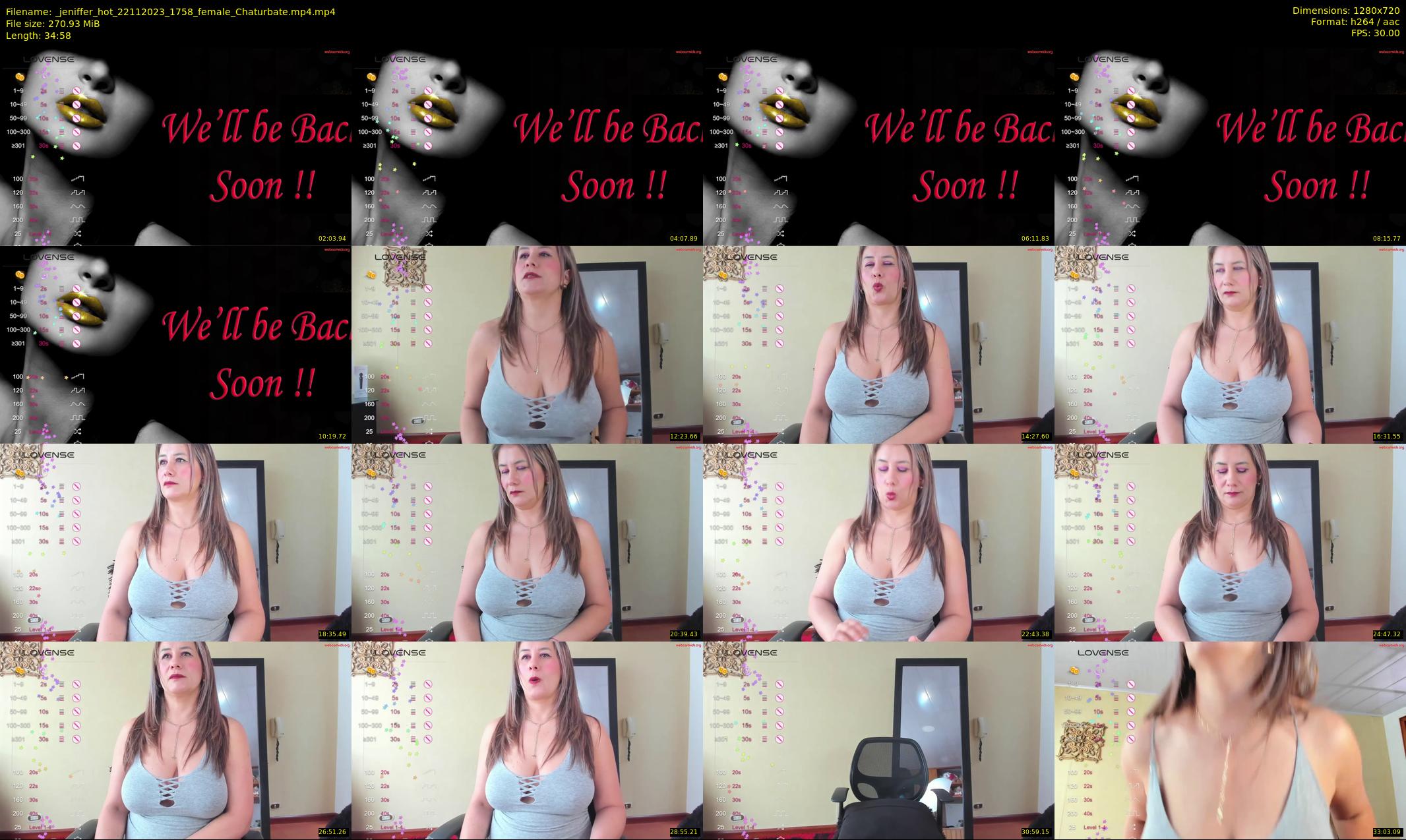 _jeniffer_hot — 35 minute Chaturbate female cam show recording, 720p, Nov 22, 2023