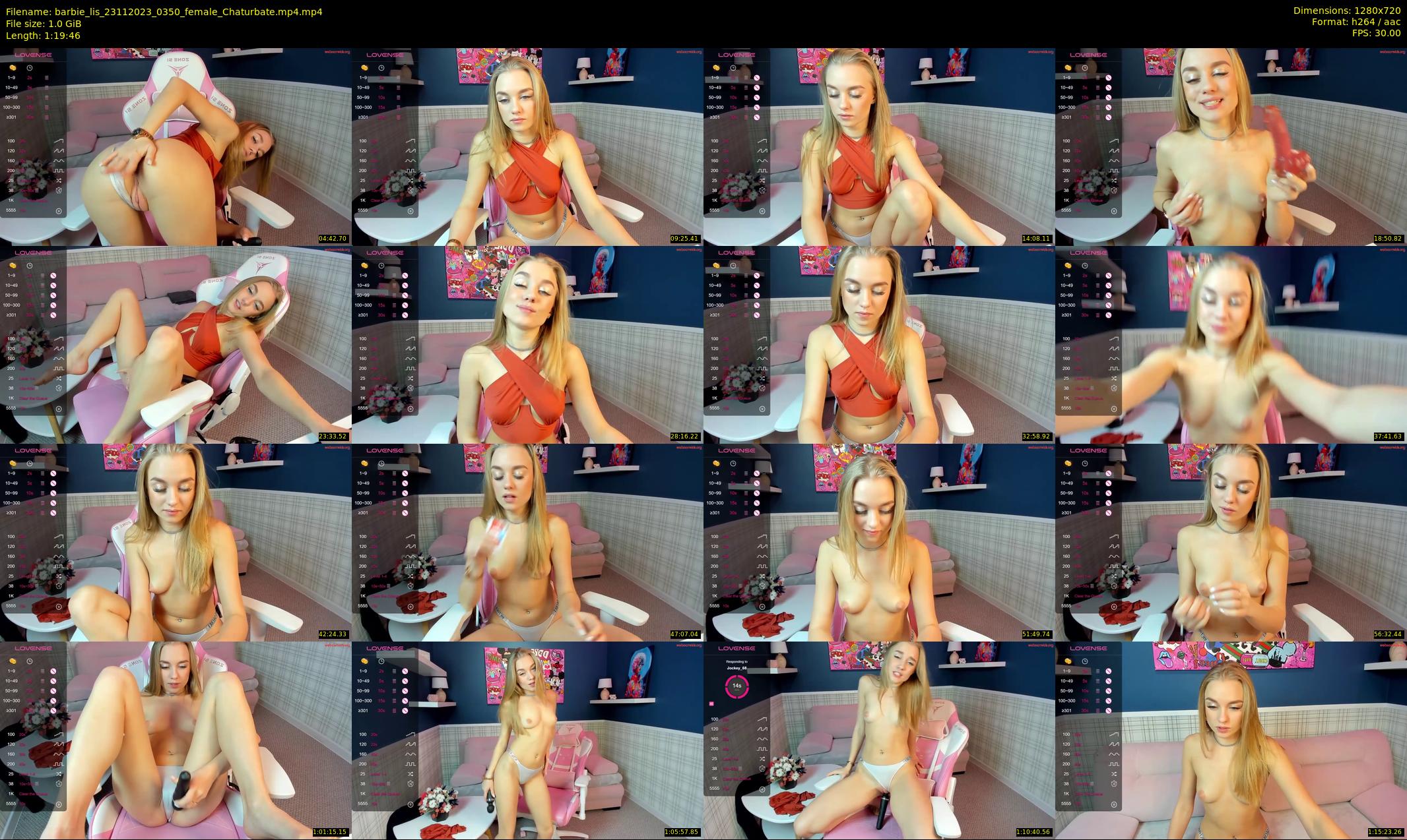 barbie_lis — 80 minute Chaturbate female cam show recording, 720p, Nov 23, 2023