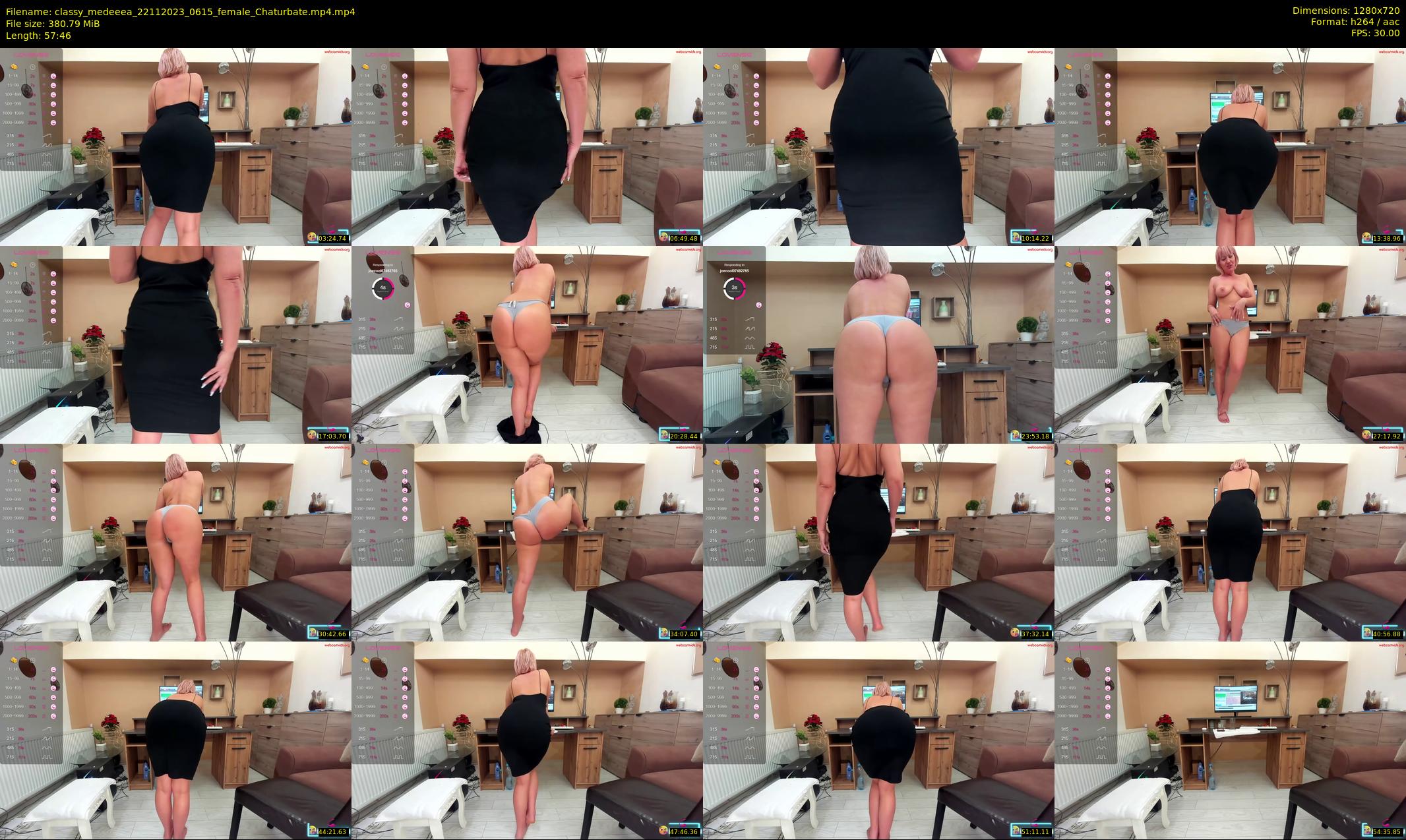 classy_medeeea — 58 minute Chaturbate female cam show recording, 720p, Nov 22, 2023