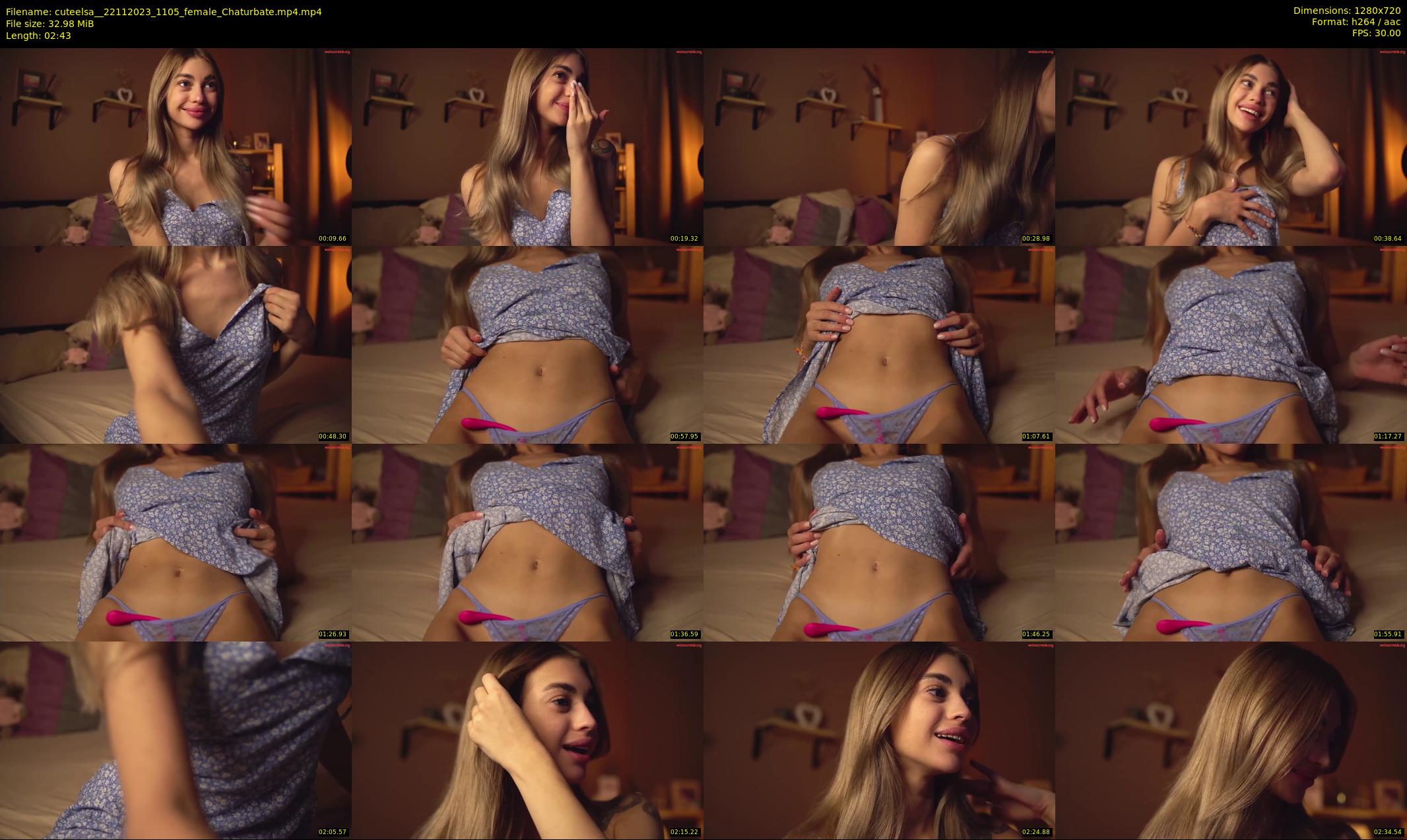 cuteelsa_ — 3 minute Chaturbate female cam show recording, 720p, Nov 22, 2023