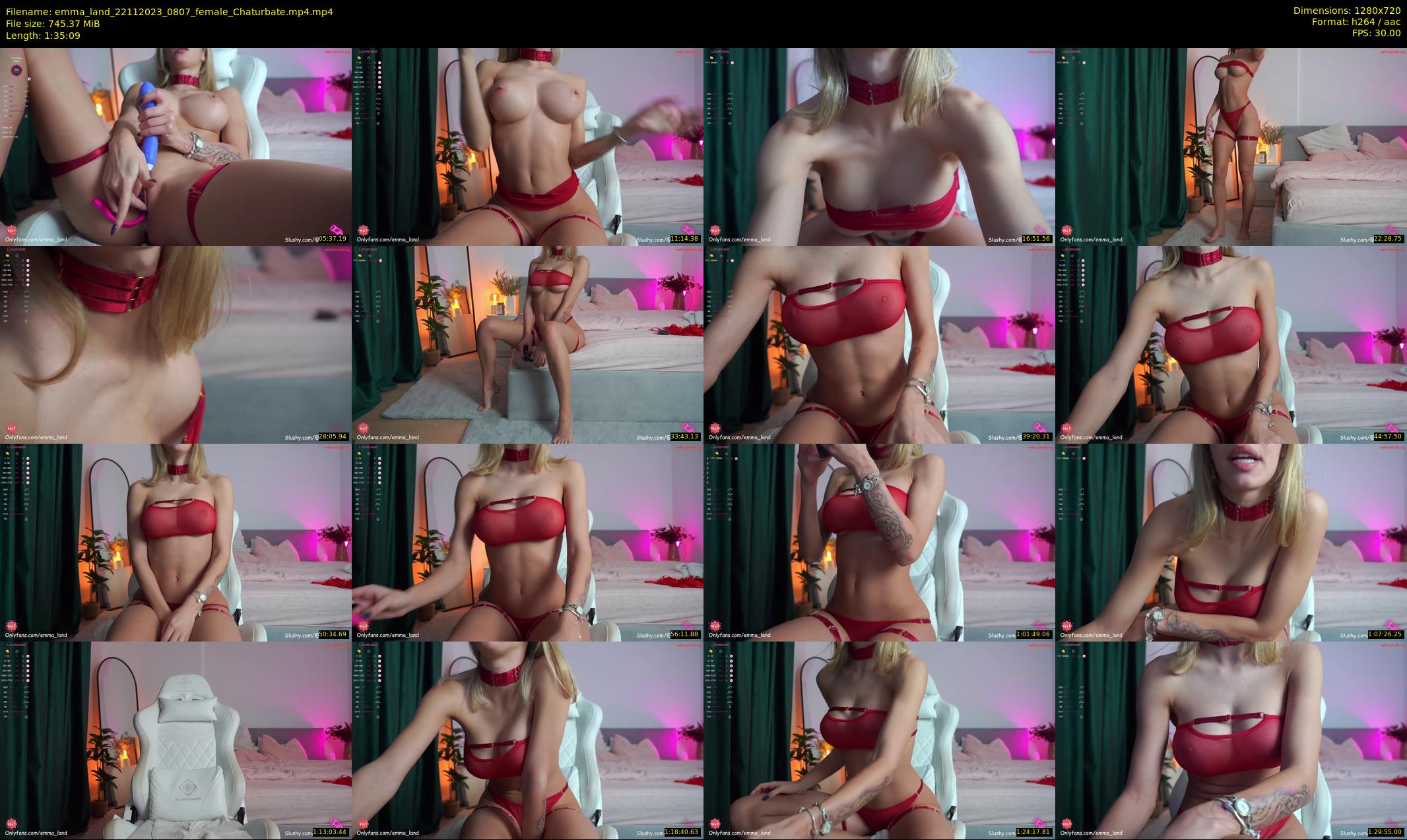 emma_land — 96 minute Chaturbate female cam show recording, 720p, Nov 22, 2023