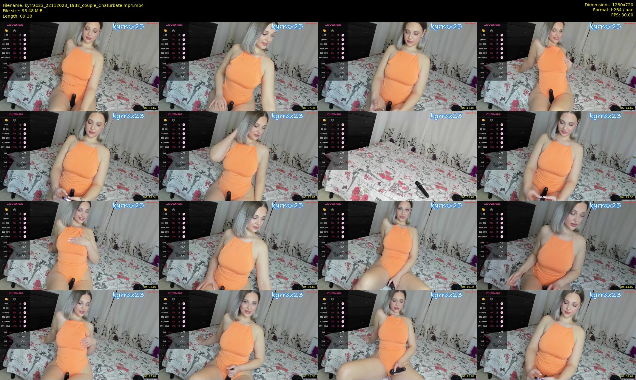 kyrrax23 — 10 minute Chaturbate couple cam show recording, 720p, Nov 22, 2023