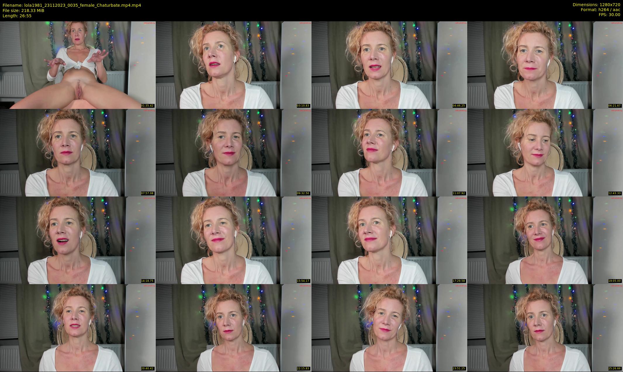 lola1981 — 27 minute Chaturbate female cam show recording, 720p, Nov 23, 2023