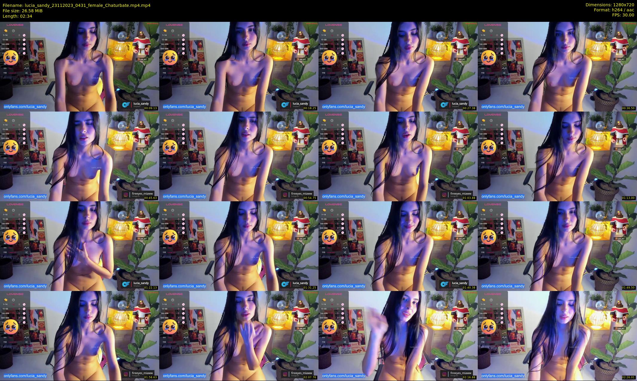 lucia_sandy — 3 minute Chaturbate female cam show recording, 720p, Nov 23, 2023