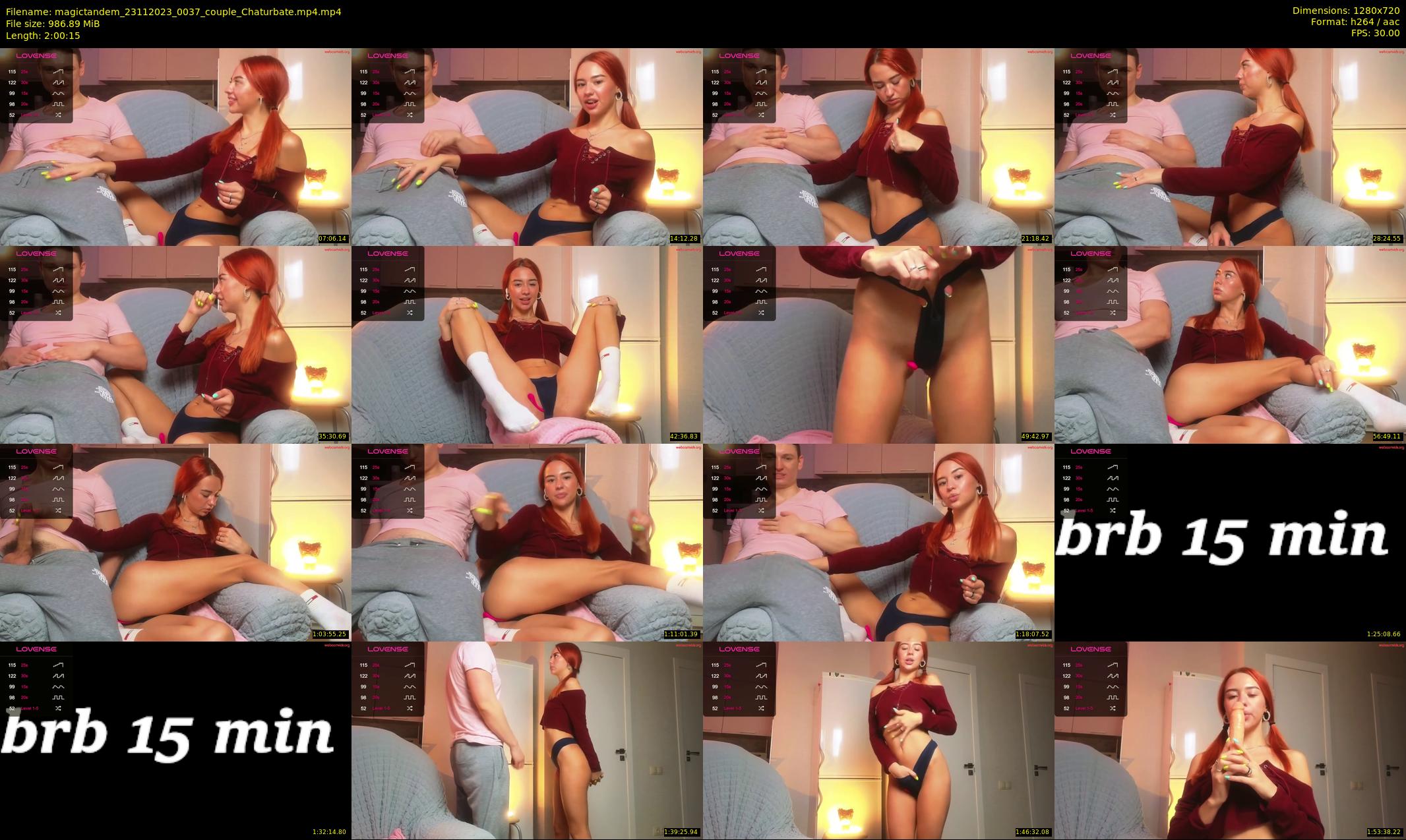 magictandem — 121 minute Chaturbate couple cam show recording, 720p, Nov 23, 2023