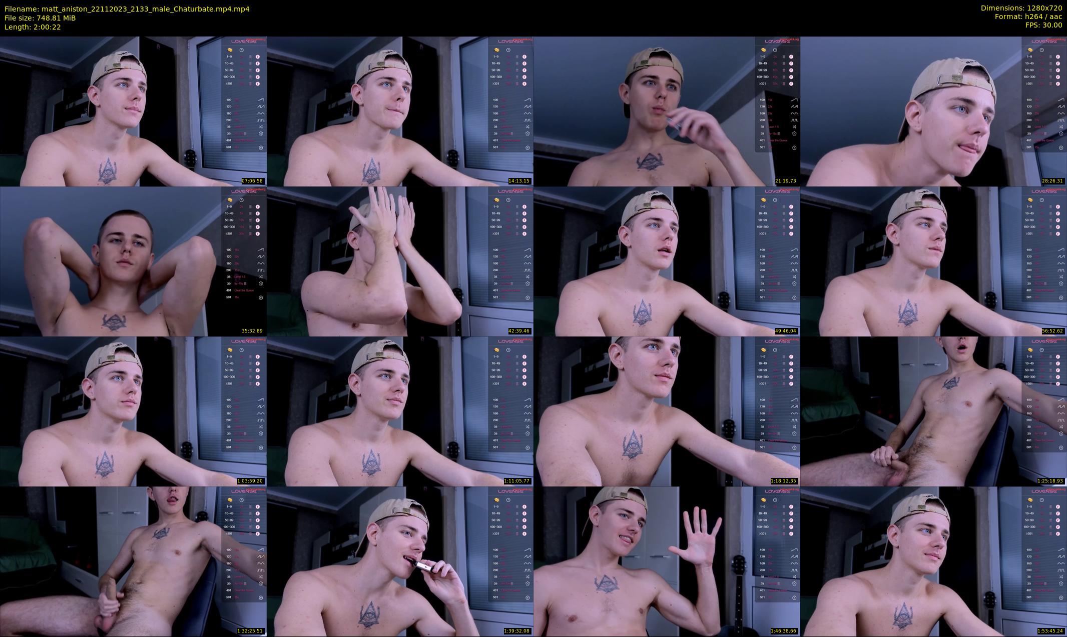 matt_aniston — 121 minute Chaturbate male cam show recording, 720p, Nov 22, 2023