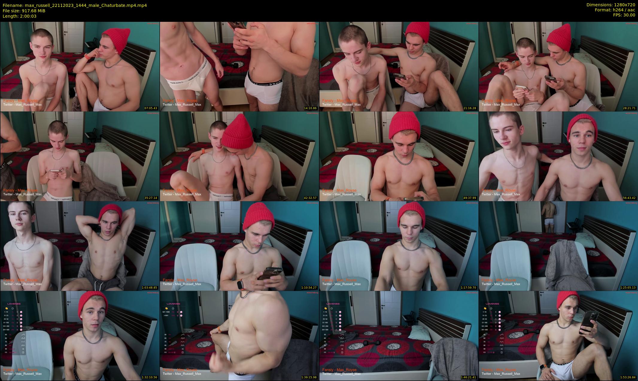 max_russell — 121 minute Chaturbate male cam show recording, 720p, Nov 22, 2023