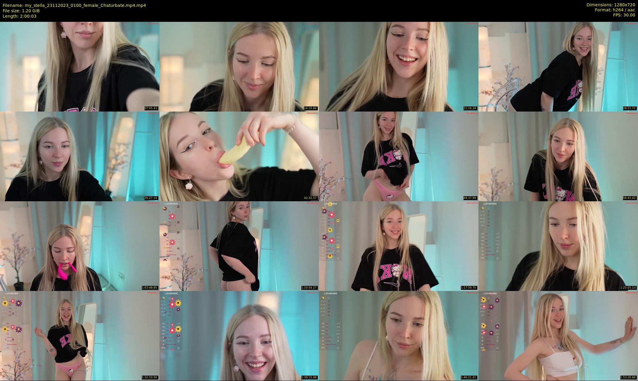 my_stella — 121 minute Chaturbate female cam show recording, 720p, Nov 23, 2023
