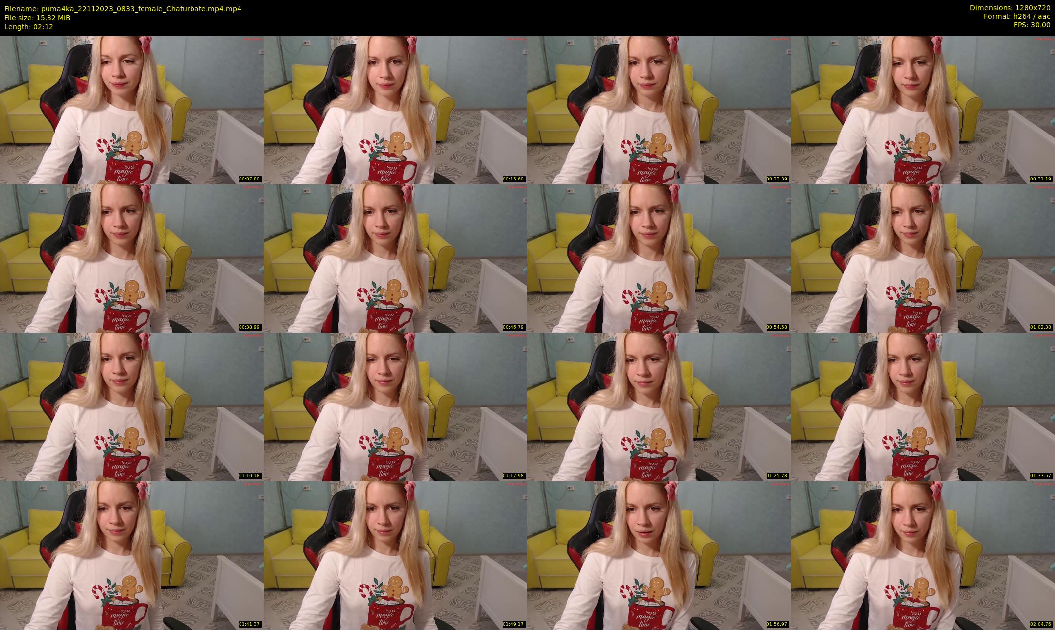 puma4ka — 3 minute Chaturbate female cam show recording, 720p, Nov 22, 2023