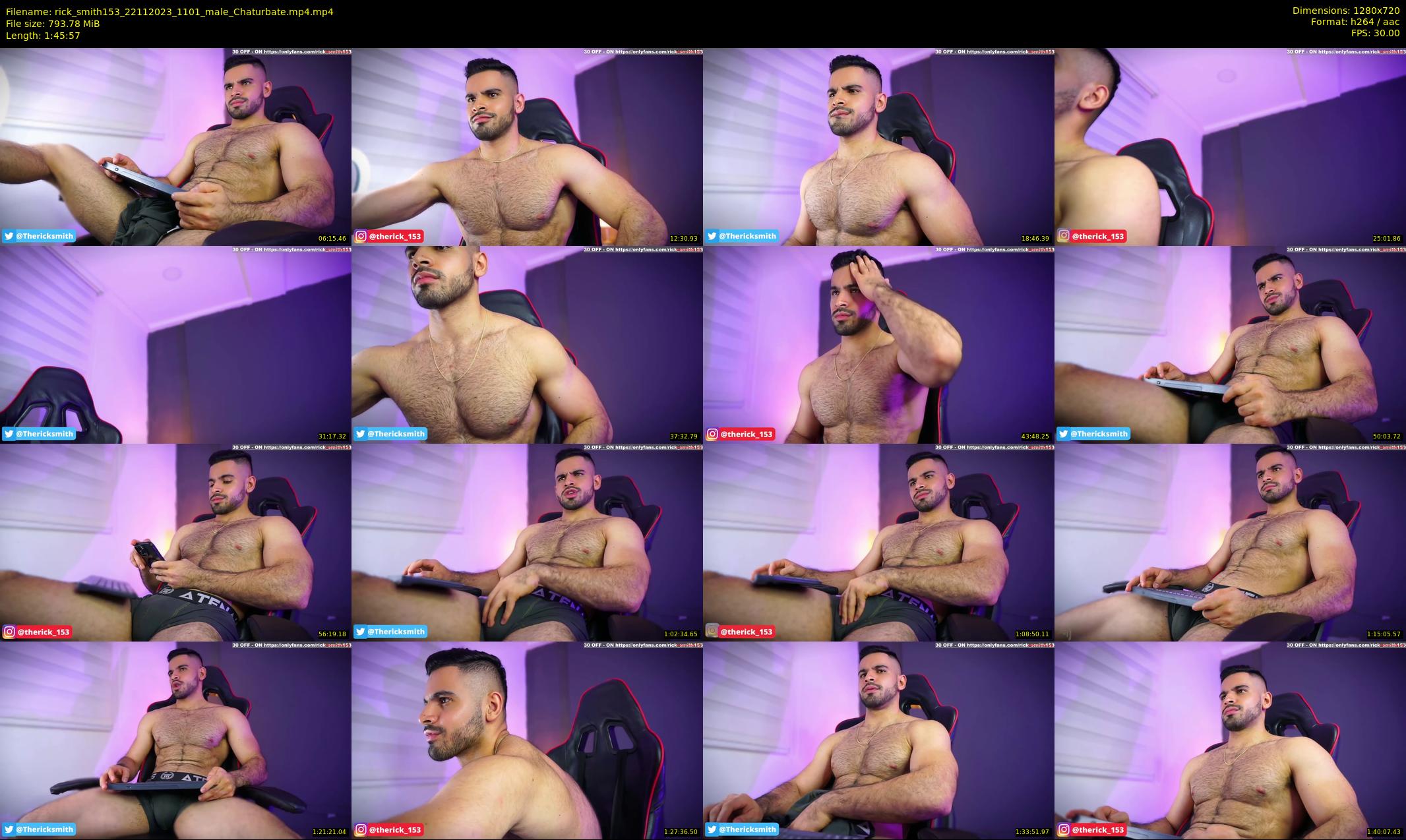 rick_smith153 — 106 minute Chaturbate male cam show recording, 720p, Nov 22, 2023
