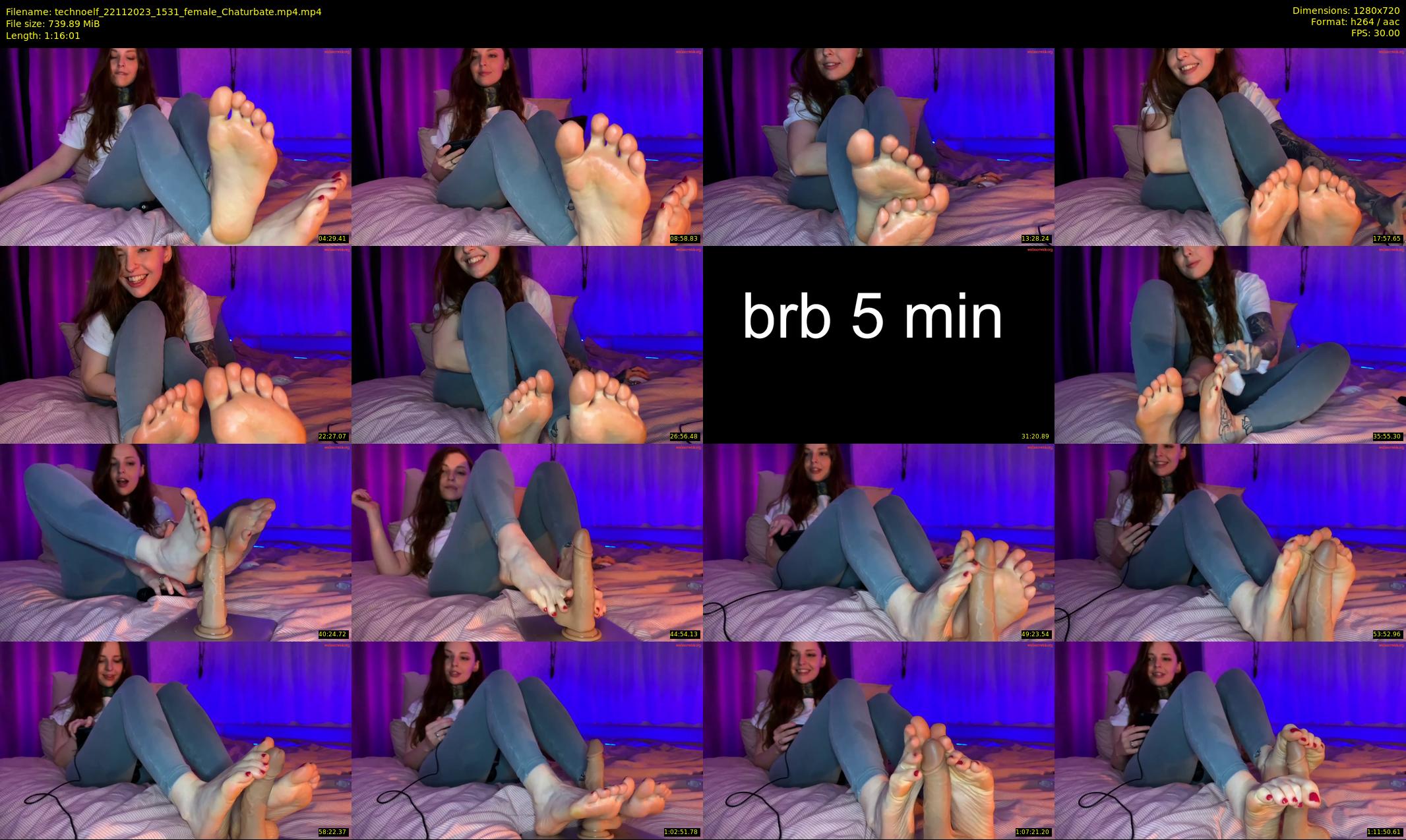 technoelf — 77 minute Chaturbate female cam show recording, 720p, Nov 22, 2023
