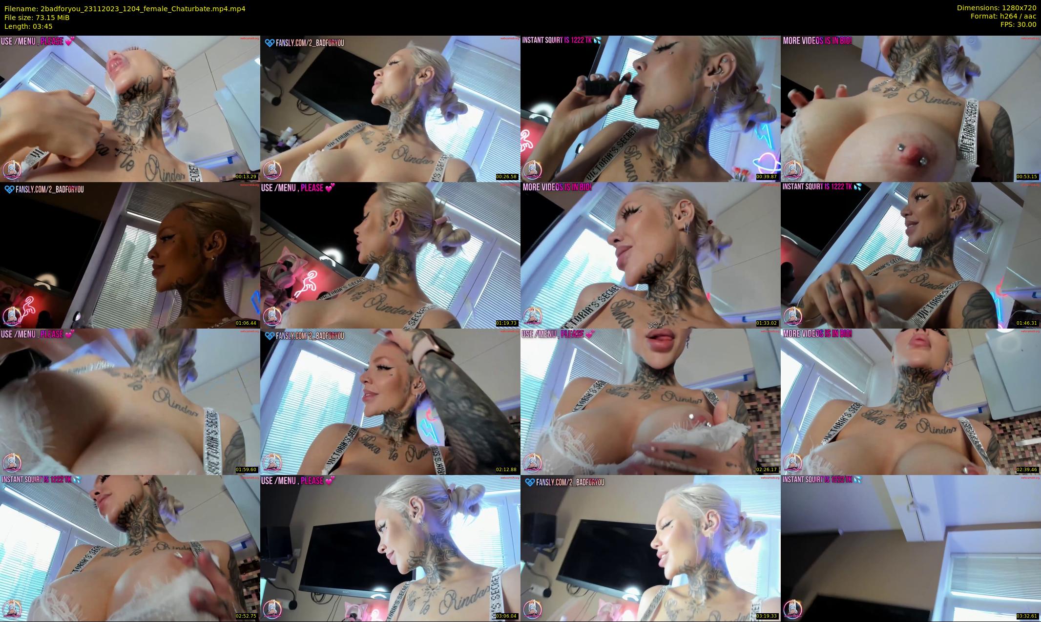 2badforyou — 4 minute Chaturbate couple cam show recording, 720p, Nov 23, 2023