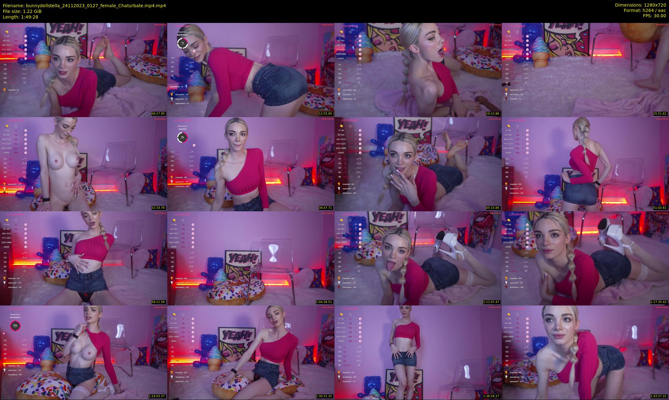 bunnydollstella — 110 minute Chaturbate female cam show recording, 720p, Nov 24, 2023