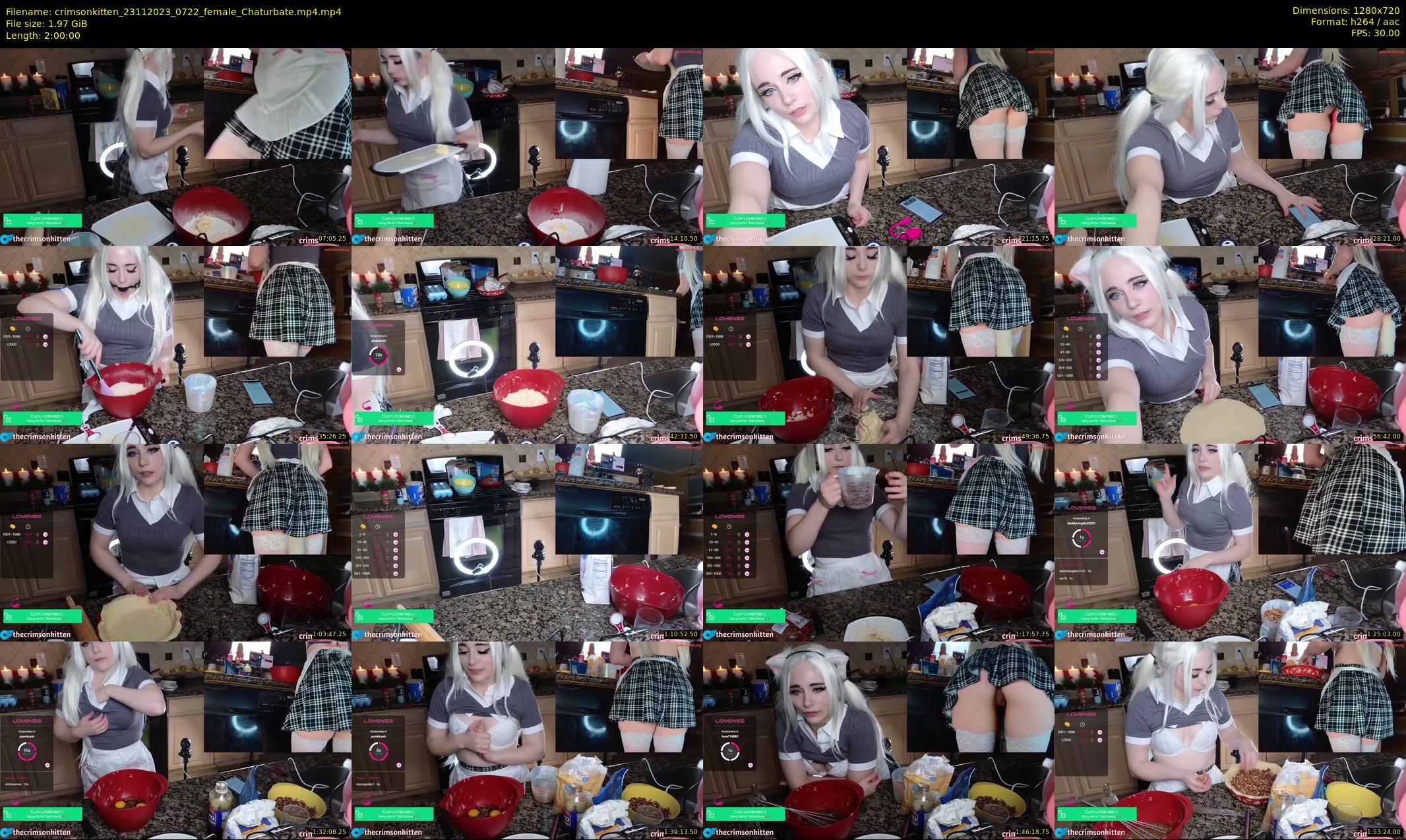 crimsonkitten — 120 minute Chaturbate female cam show recording, 720p, Nov 23, 2023