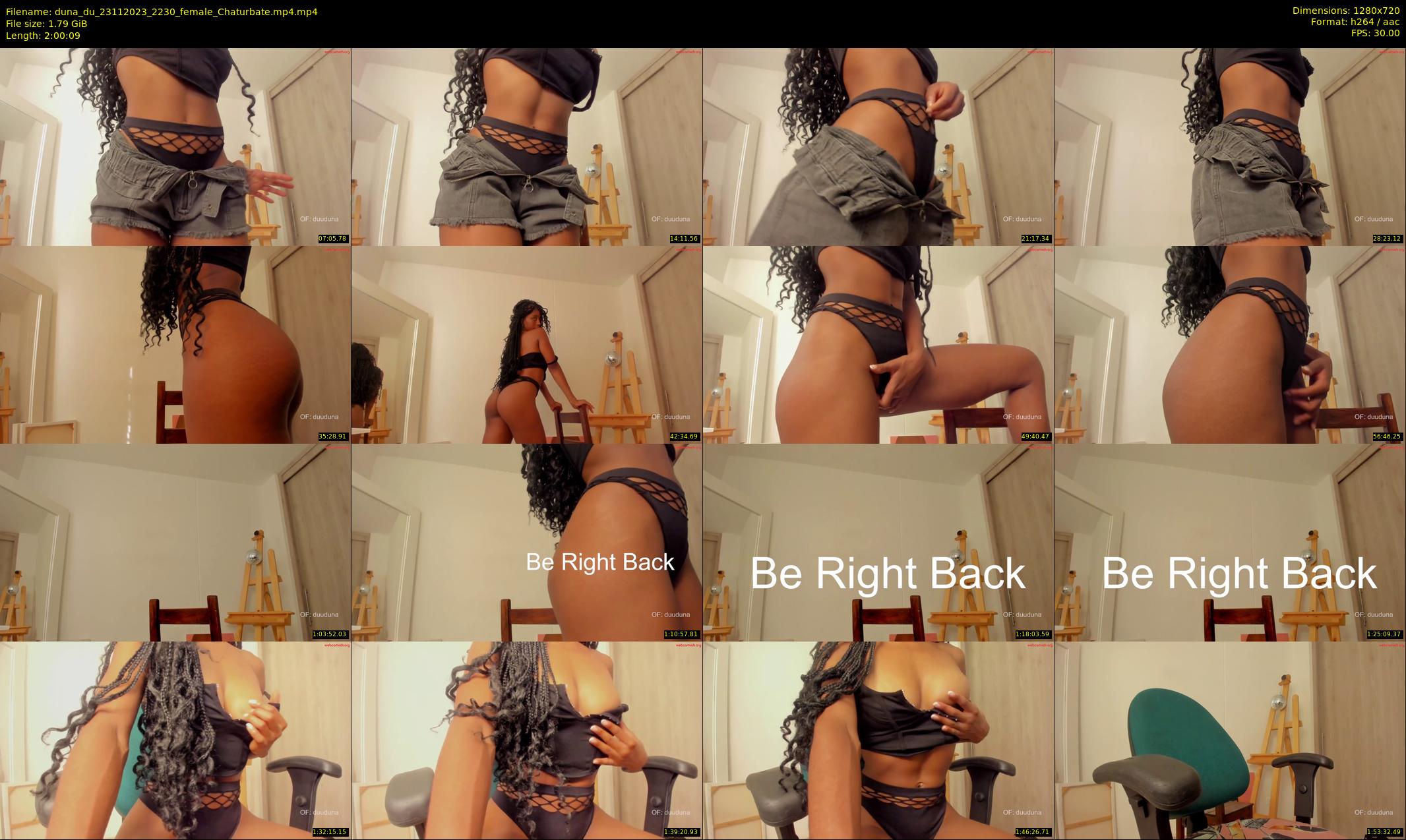 duna_du — 121 minute Chaturbate female cam show recording, 720p, Nov 23, 2023