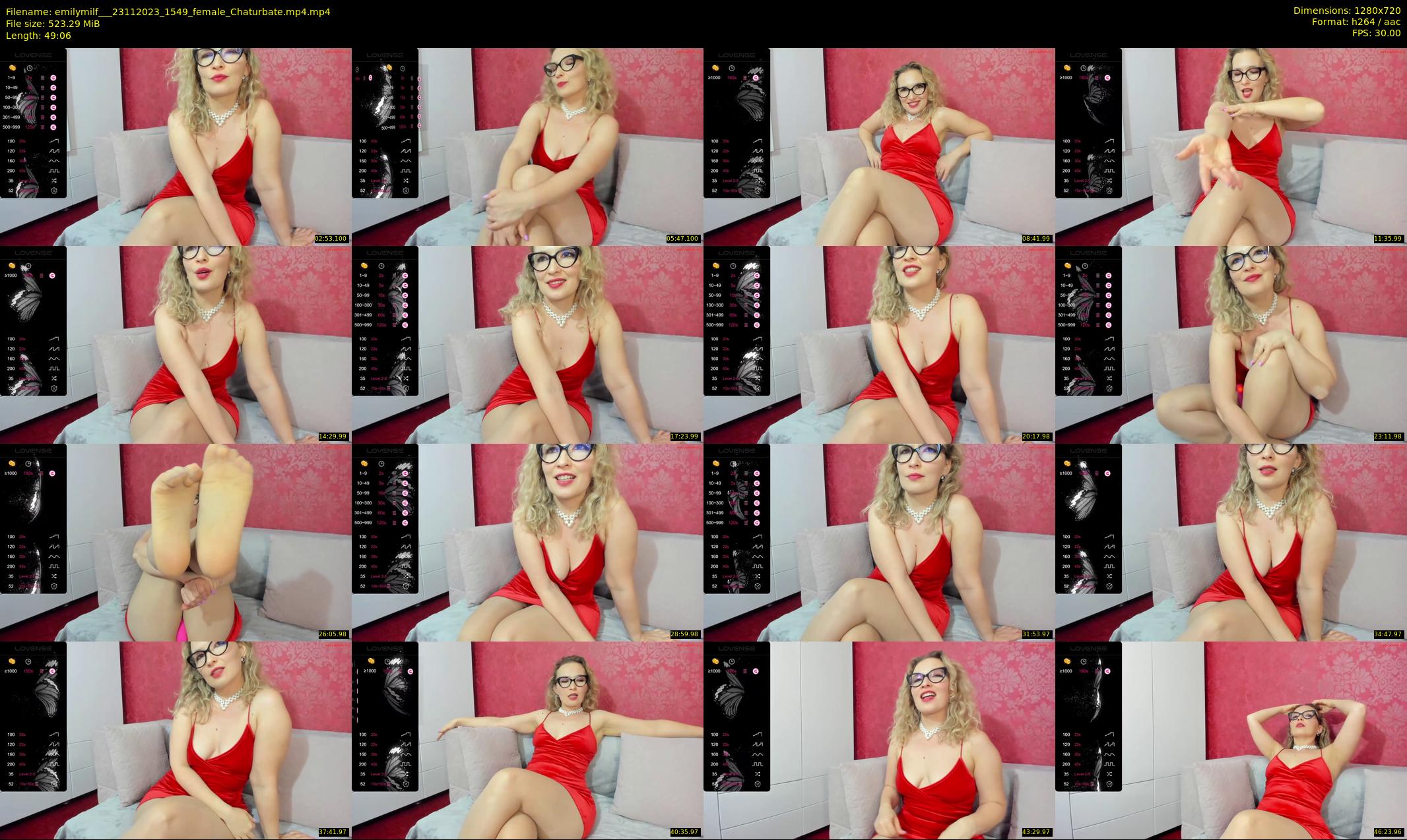 emilymilf__ — 50 minute Chaturbate female cam show recording, 720p, Nov 23, 2023