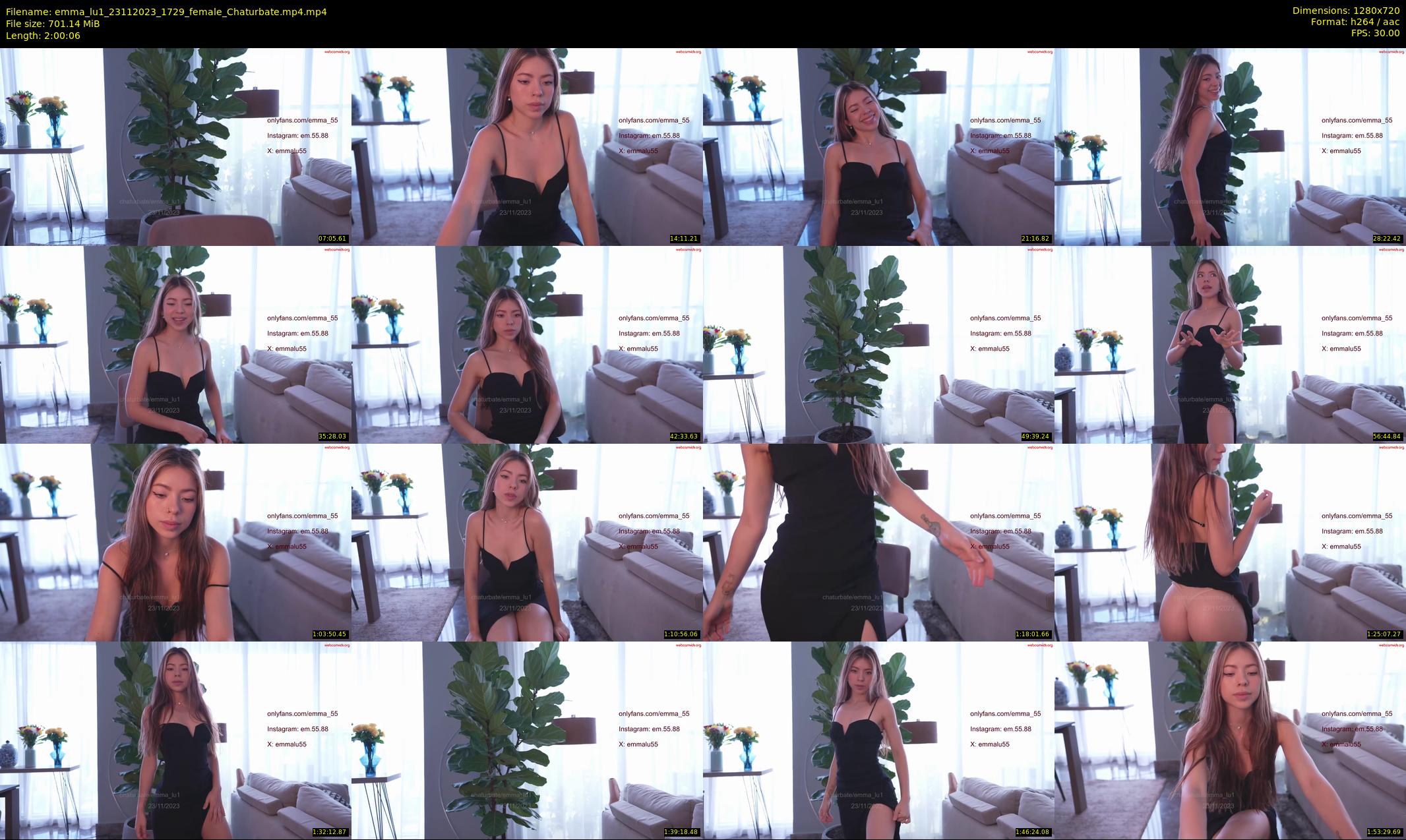 emma_lu1 — 121 minute Chaturbate female cam show recording, 720p, Nov 23, 2023