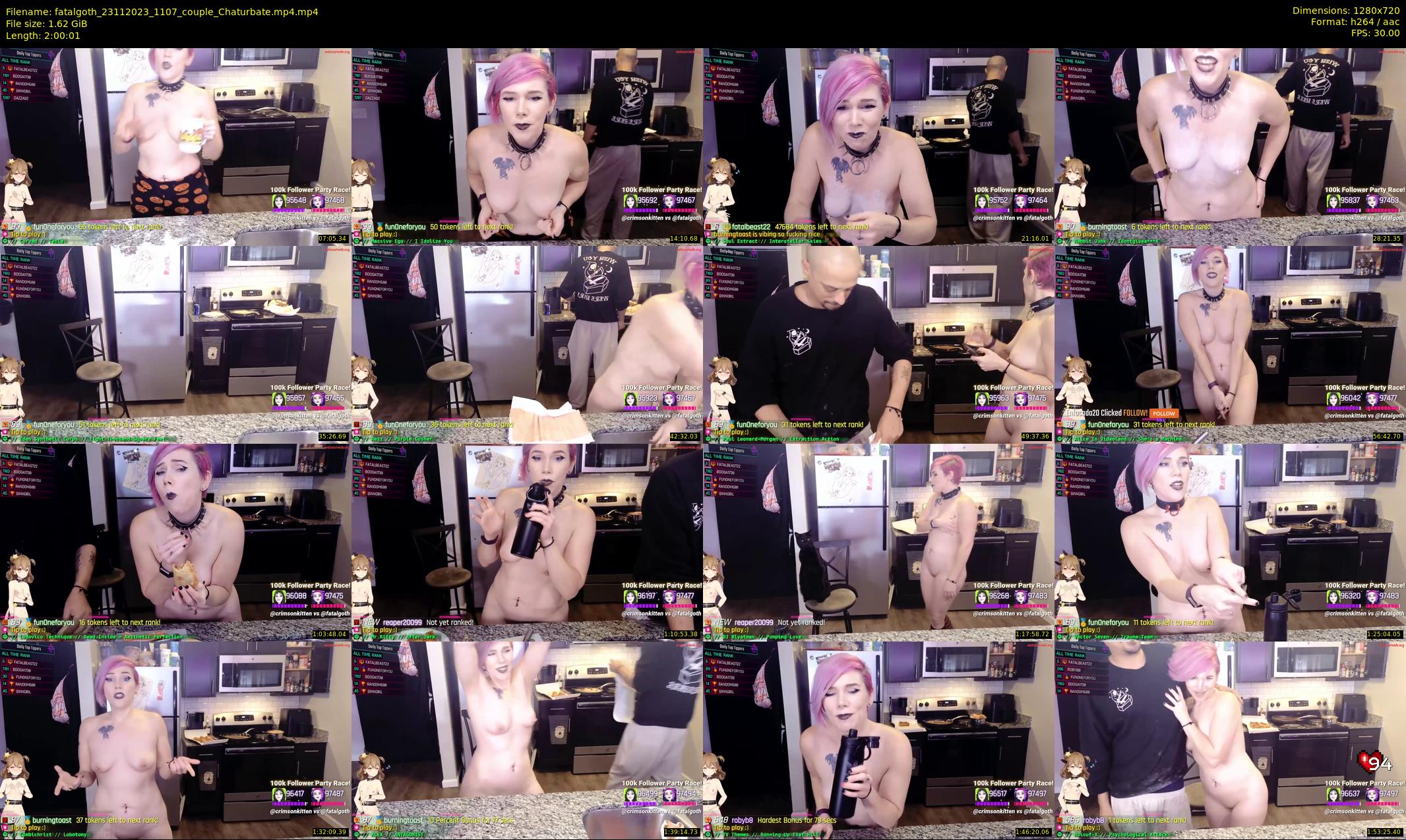 fatalgoth — 121 minute Chaturbate couple cam show recording, 720p, Nov 23, 2023