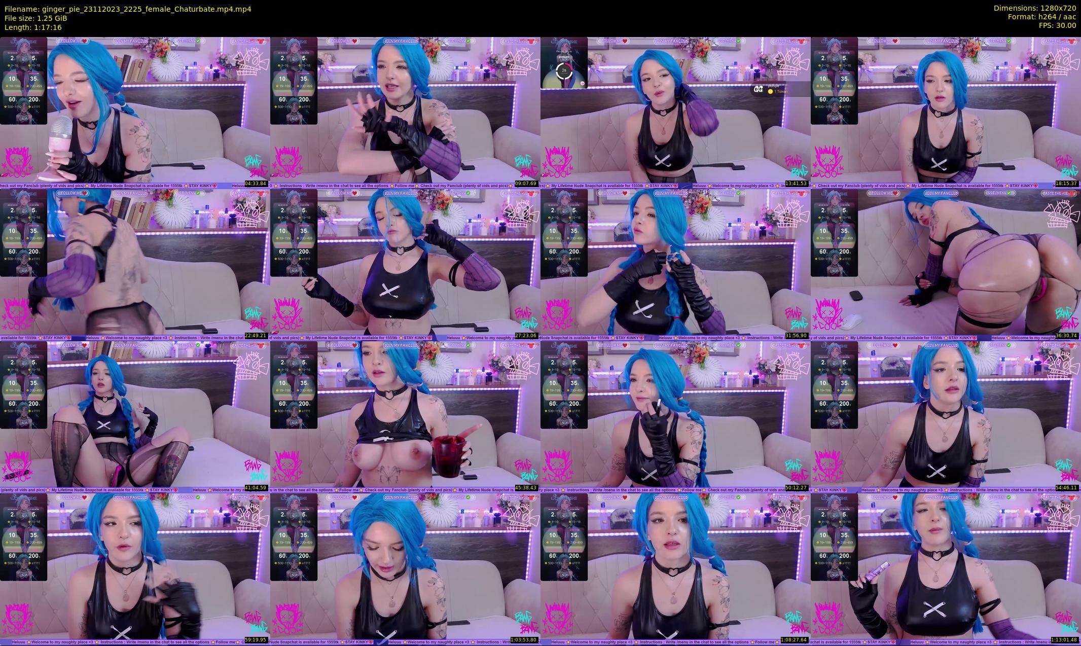 ginger_pie — 78 minute Chaturbate female cam show recording, 720p, Nov 23, 2023