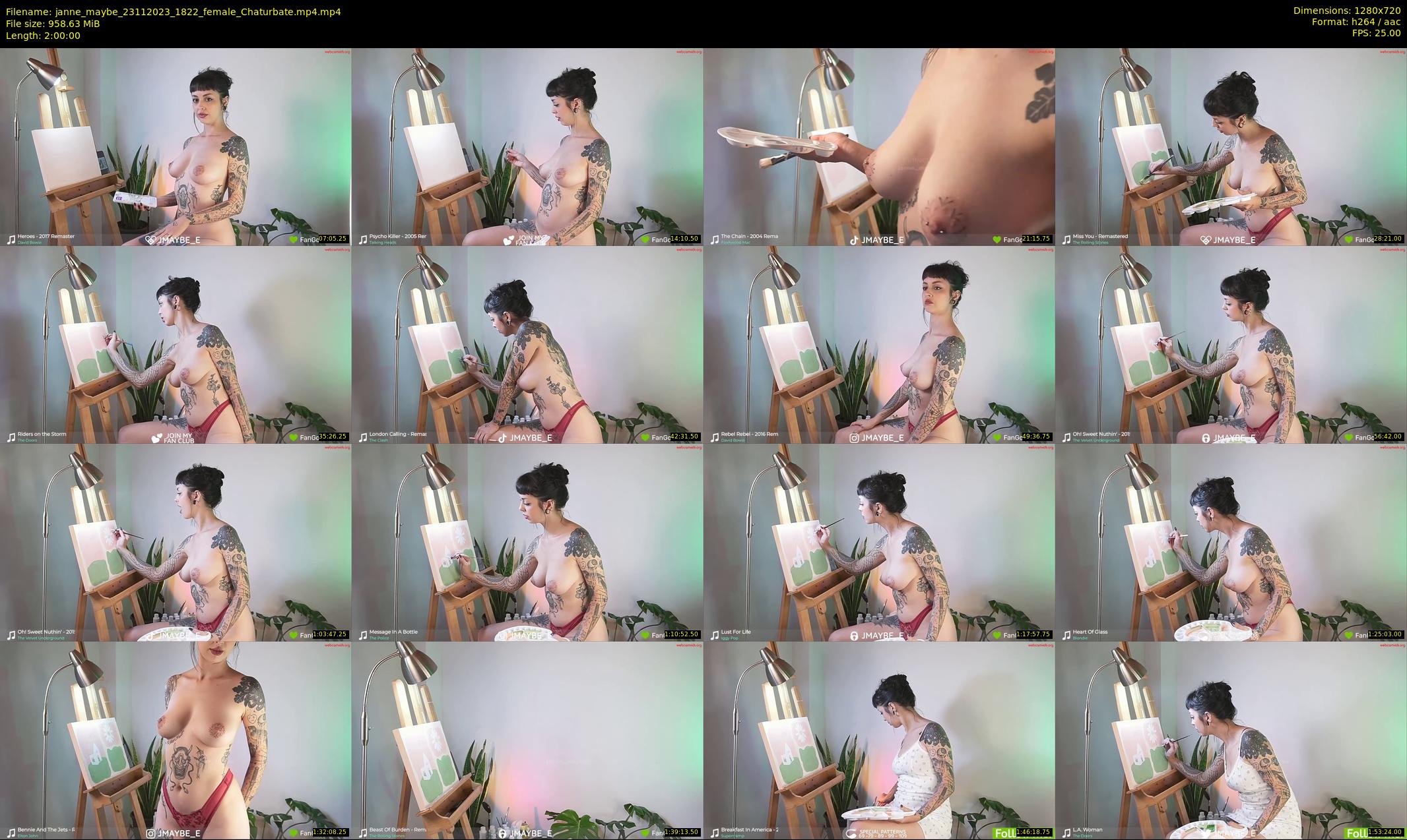 janne_maybe — 120 minute Chaturbate female cam show recording, 720p, Nov 23, 2023