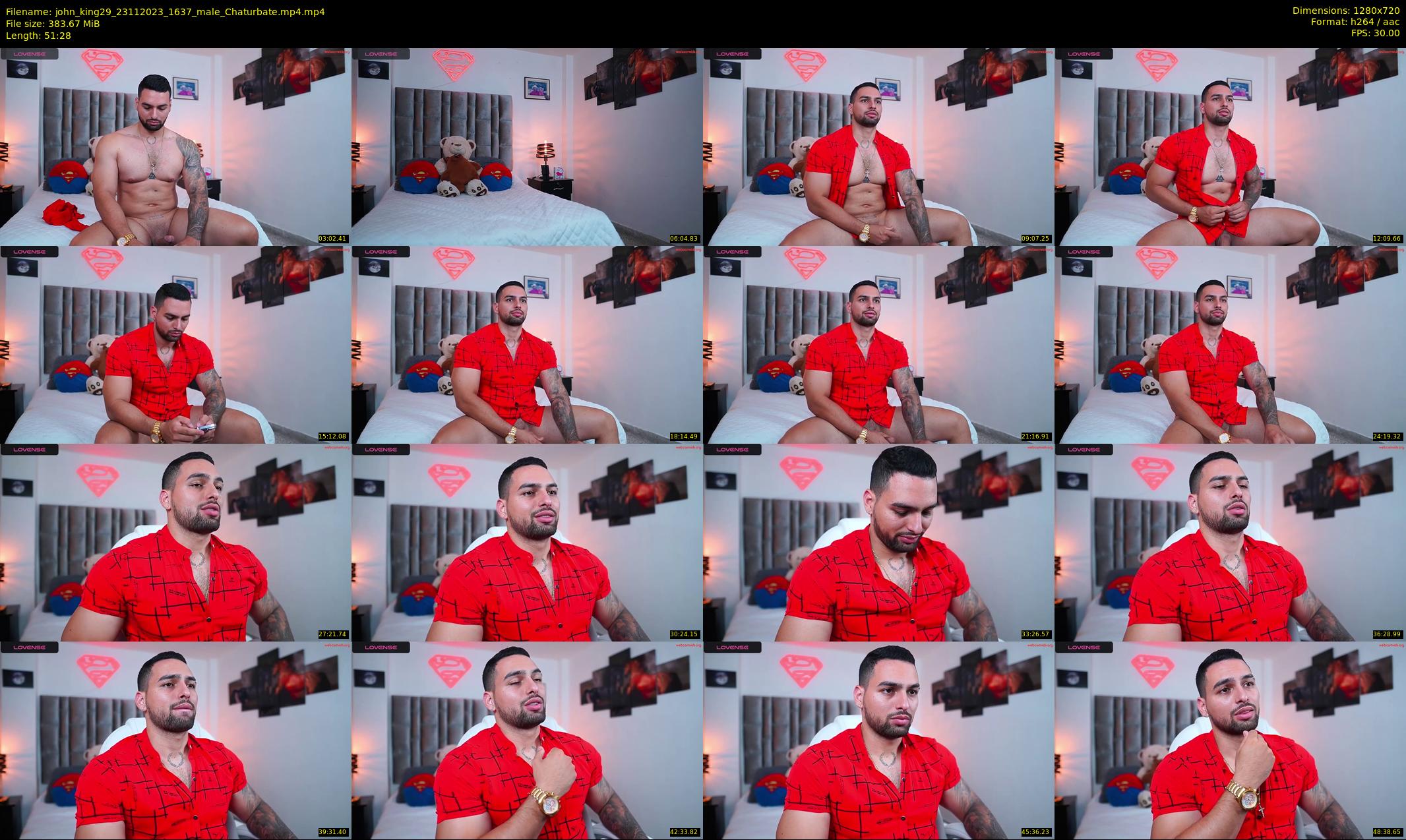 john_king29 — 52 minute Chaturbate male cam show recording, 720p, Nov 23, 2023