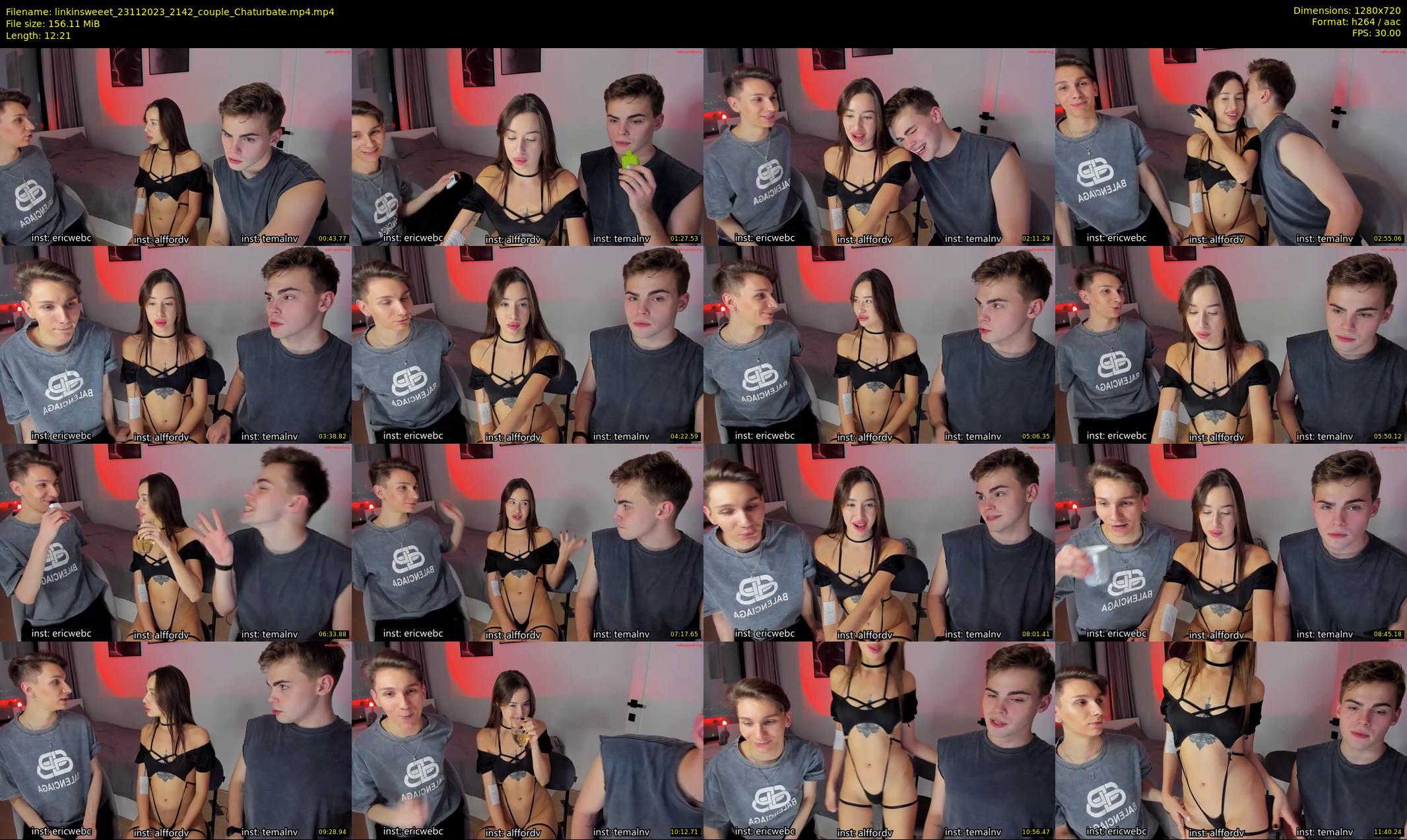 linkinsweeet — 13 minute Chaturbate couple cam show recording, 720p, Nov 23, 2023