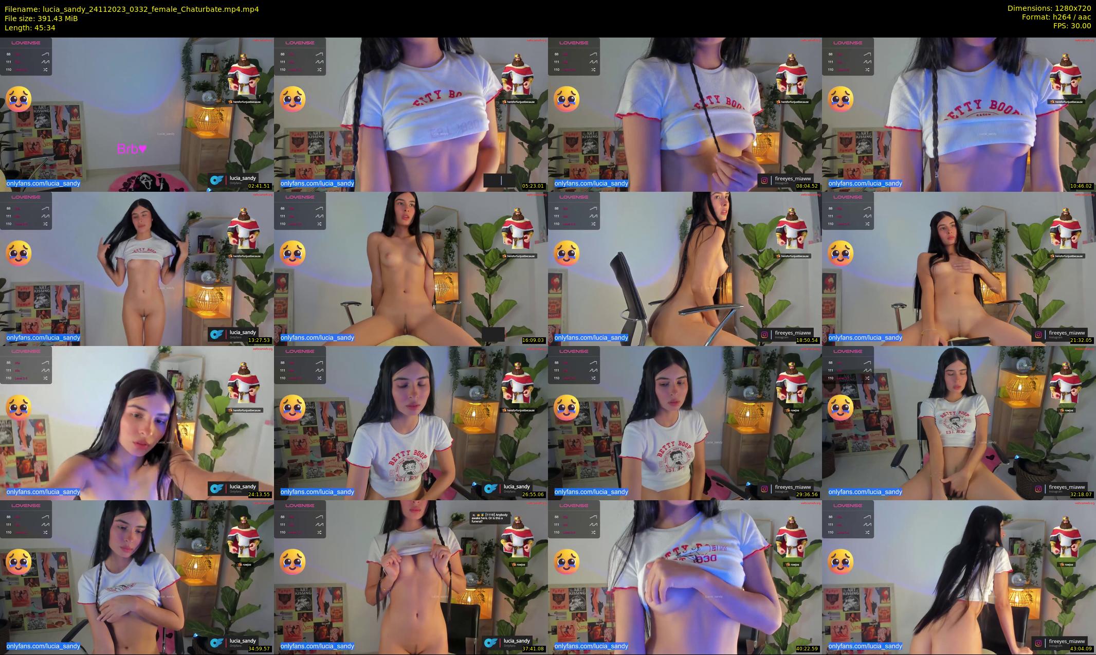lucia_sandy — 46 minute Chaturbate female cam show recording, 720p, Nov 24, 2023