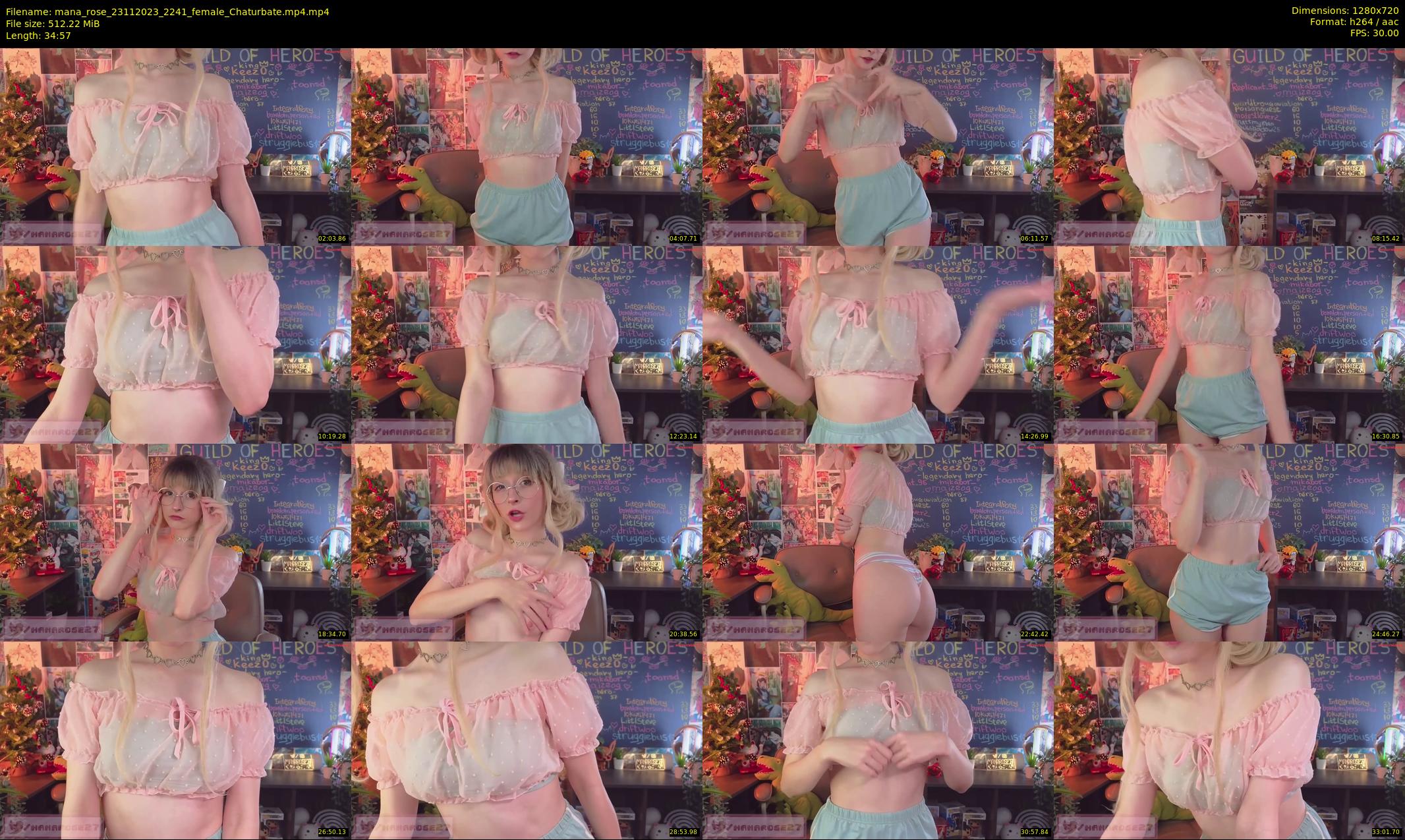 mana_rose — 35 minute Chaturbate female cam show recording, 720p, Nov 23, 2023