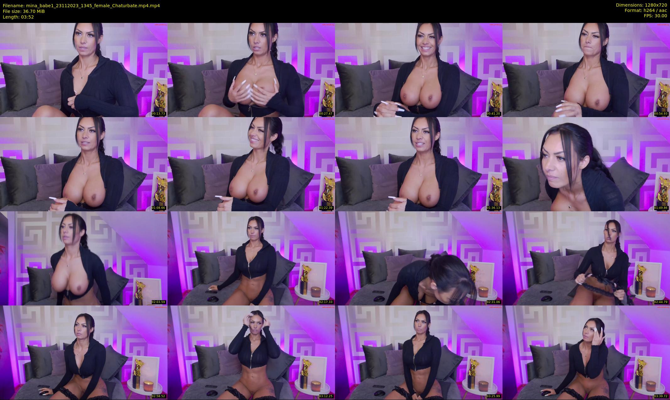 mina_babe1 — 4 minute Chaturbate female cam show recording, 720p, Nov 23, 2023