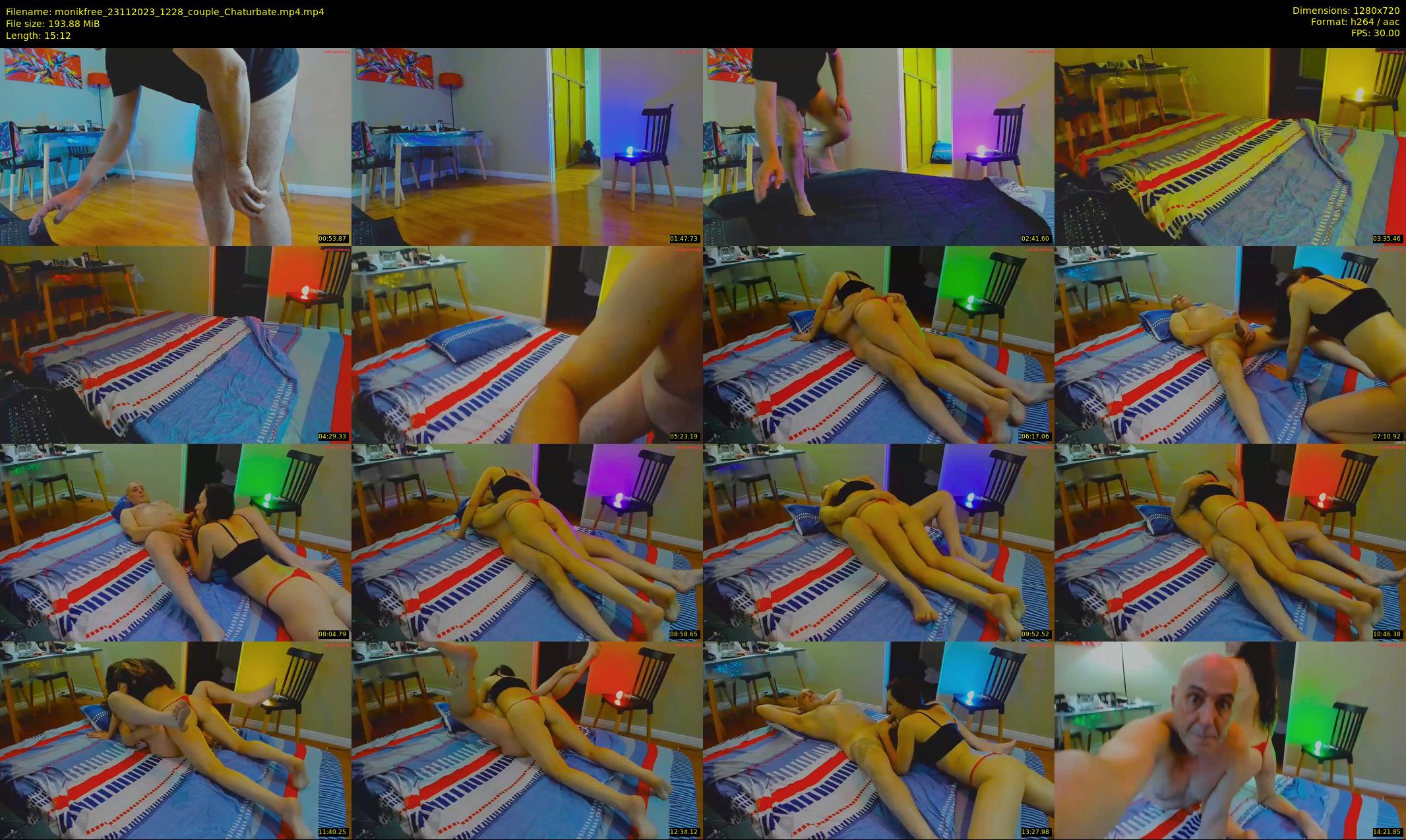 monikfree — 16 minute Chaturbate couple cam show recording, 720p, Nov 23, 2023