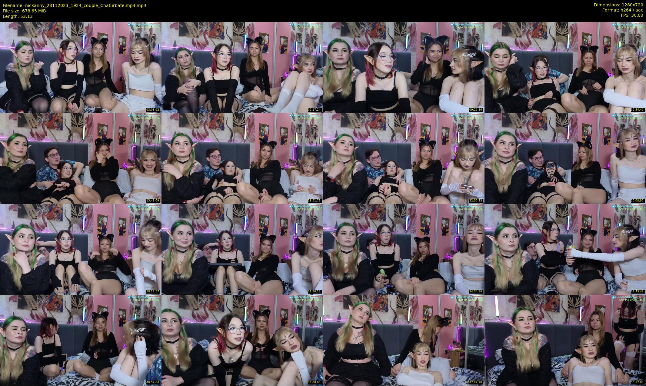 nickanny — 54 minute Chaturbate couple cam show recording, 720p, Nov 23, 2023