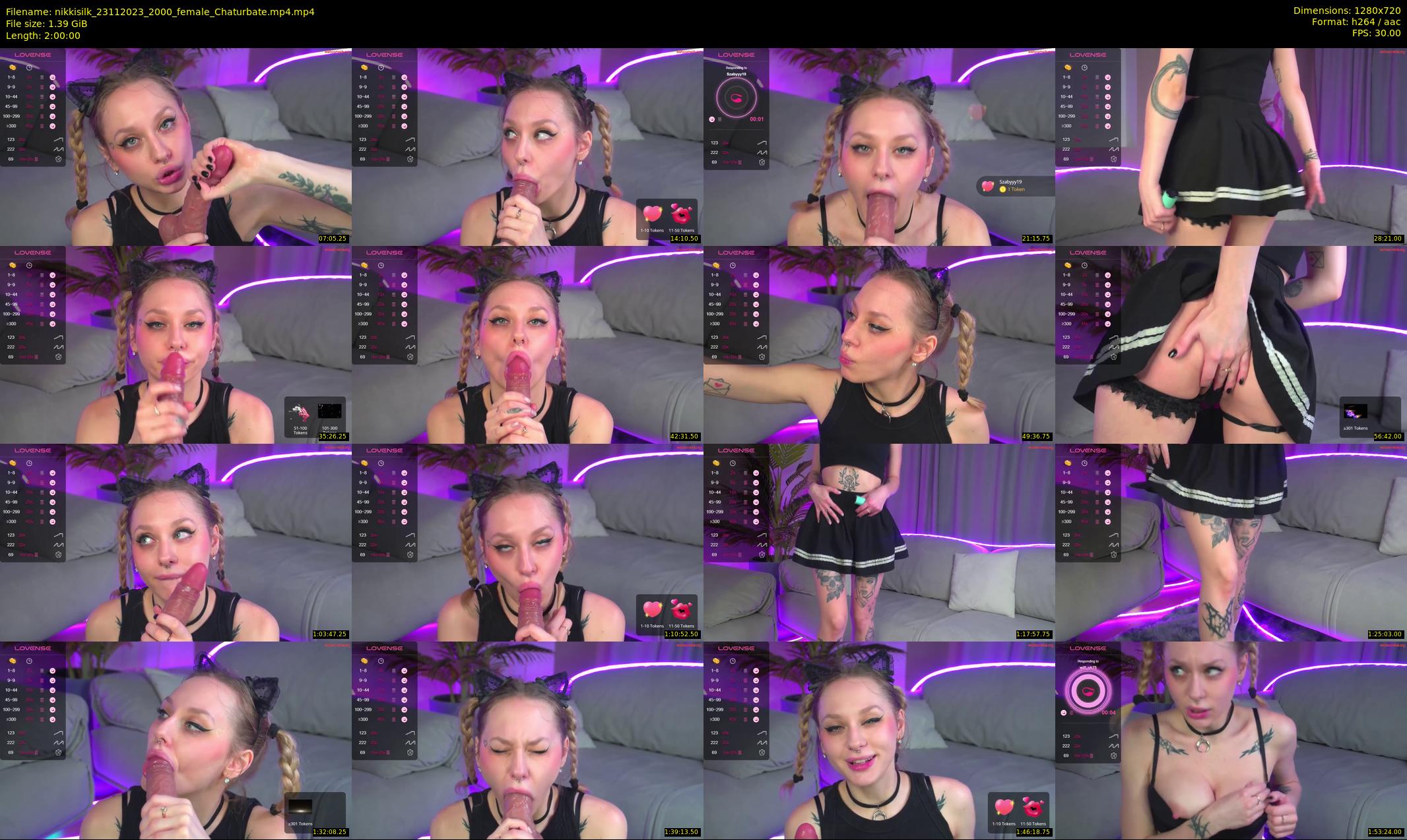 nikkisilk — 120 minute Chaturbate female cam show recording, 720p, Nov 23, 2023