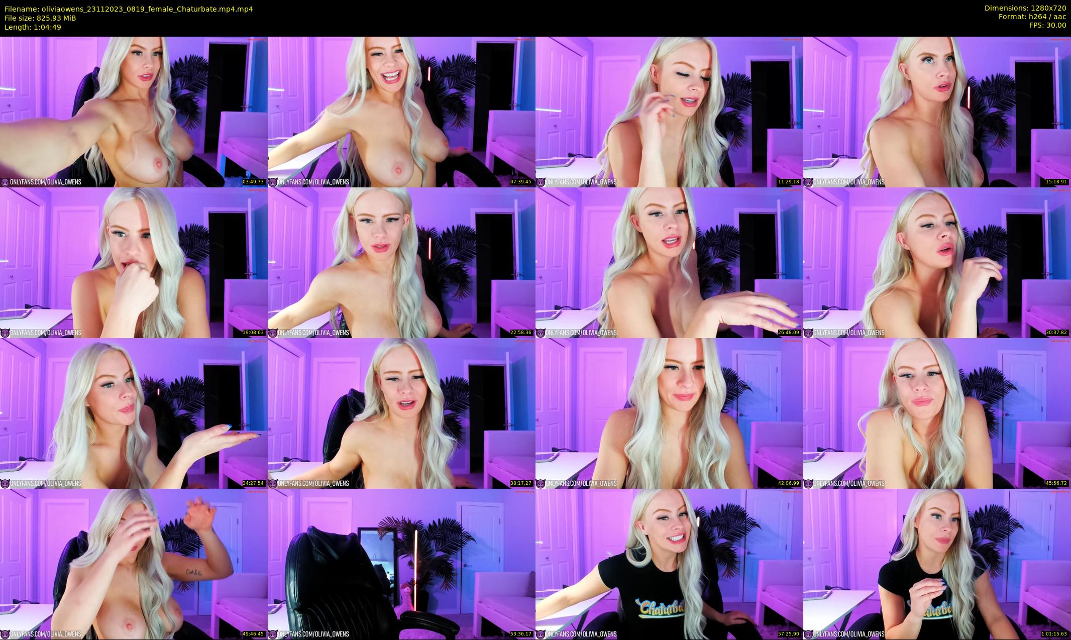 oliviaowens — 65 minute Chaturbate female cam show recording, 720p, Nov 23, 2023