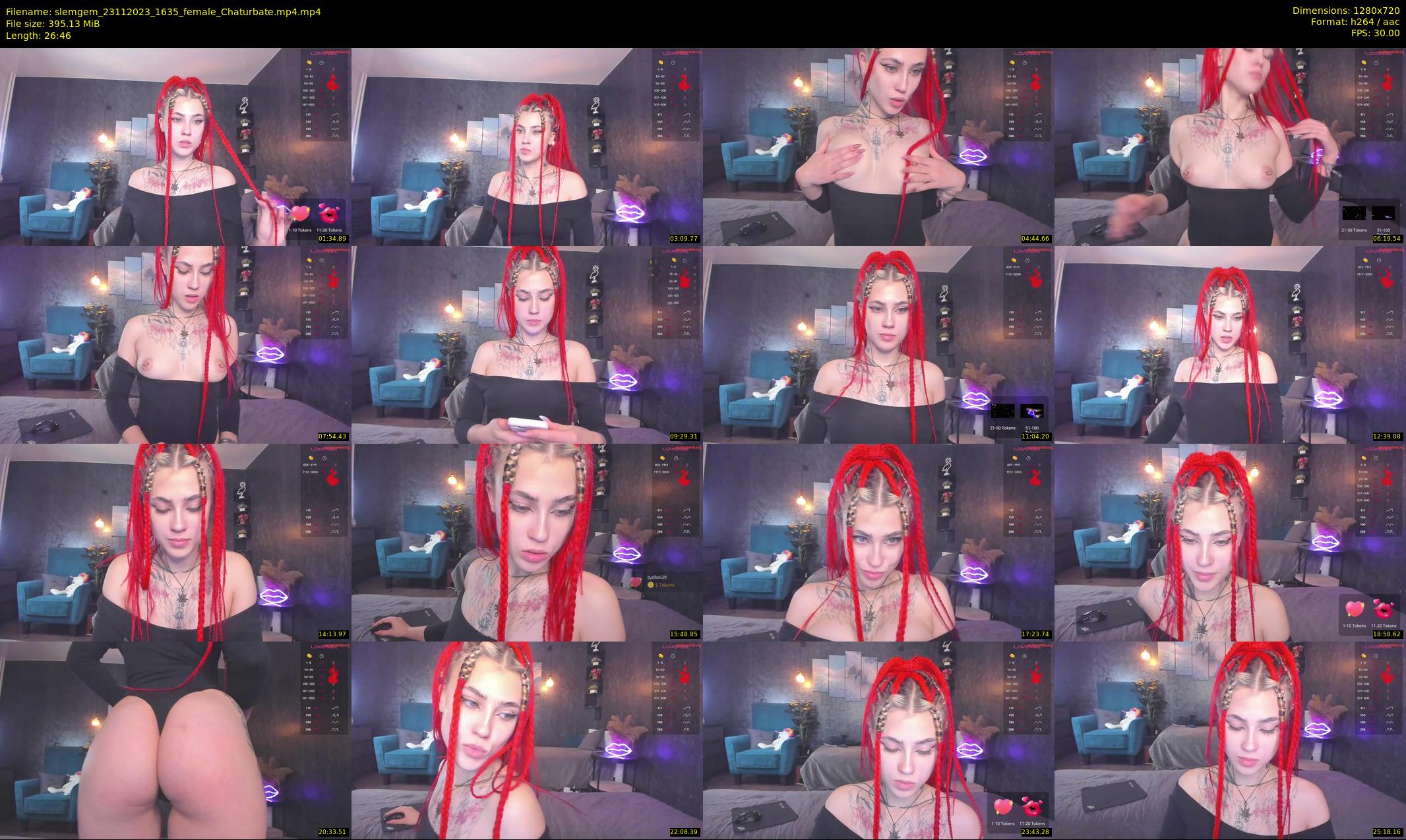 slemgem — 27 minute Chaturbate couple cam show recording, 720p, Nov 23, 2023