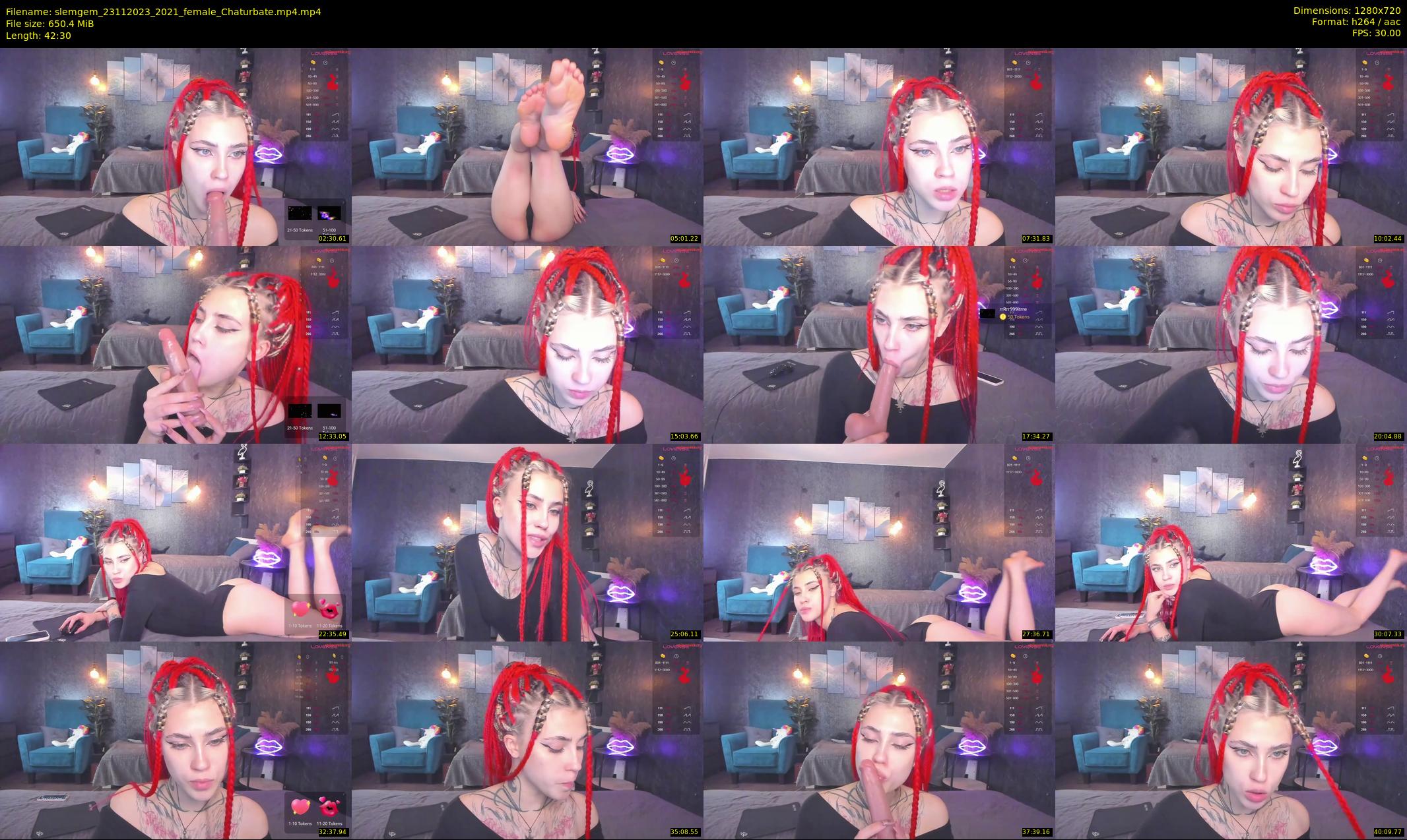 slemgem — 43 minute Chaturbate couple cam show recording, 720p, Nov 23, 2023