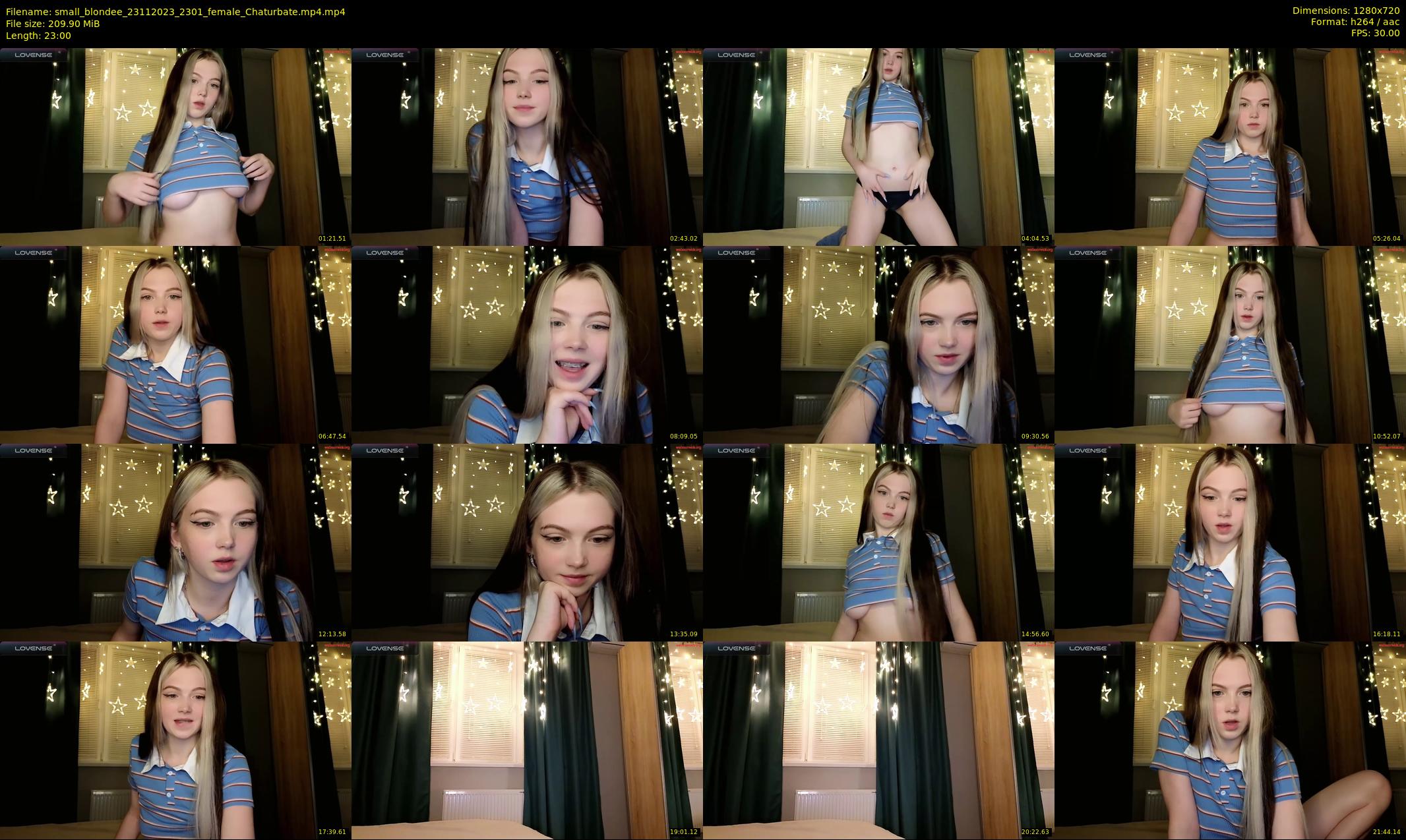small_blondee — 23 minute Chaturbate female cam show recording, 720p, Nov 23, 2023