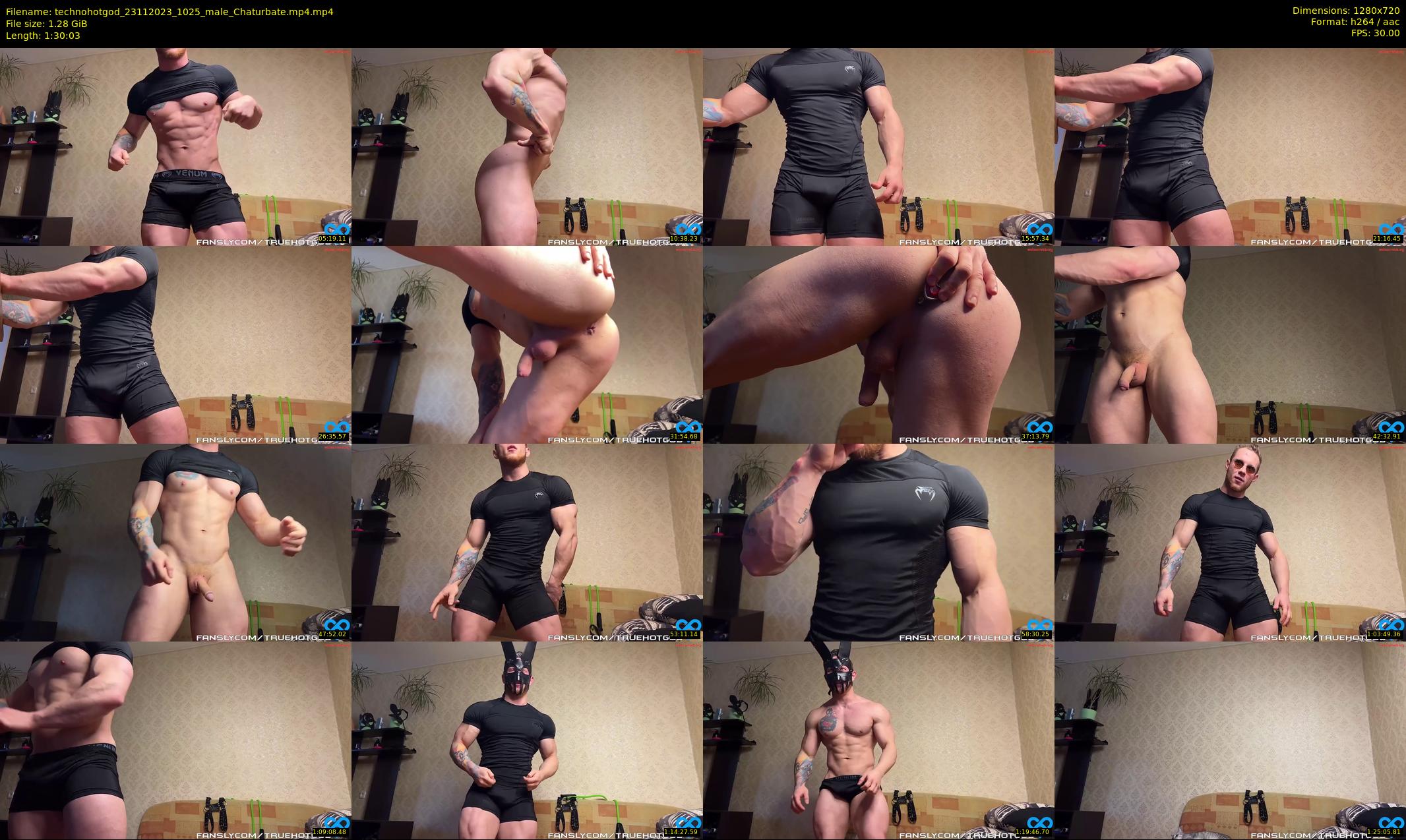 technohotgod — 91 minute Chaturbate male cam show recording, 720p, Nov 23, 2023