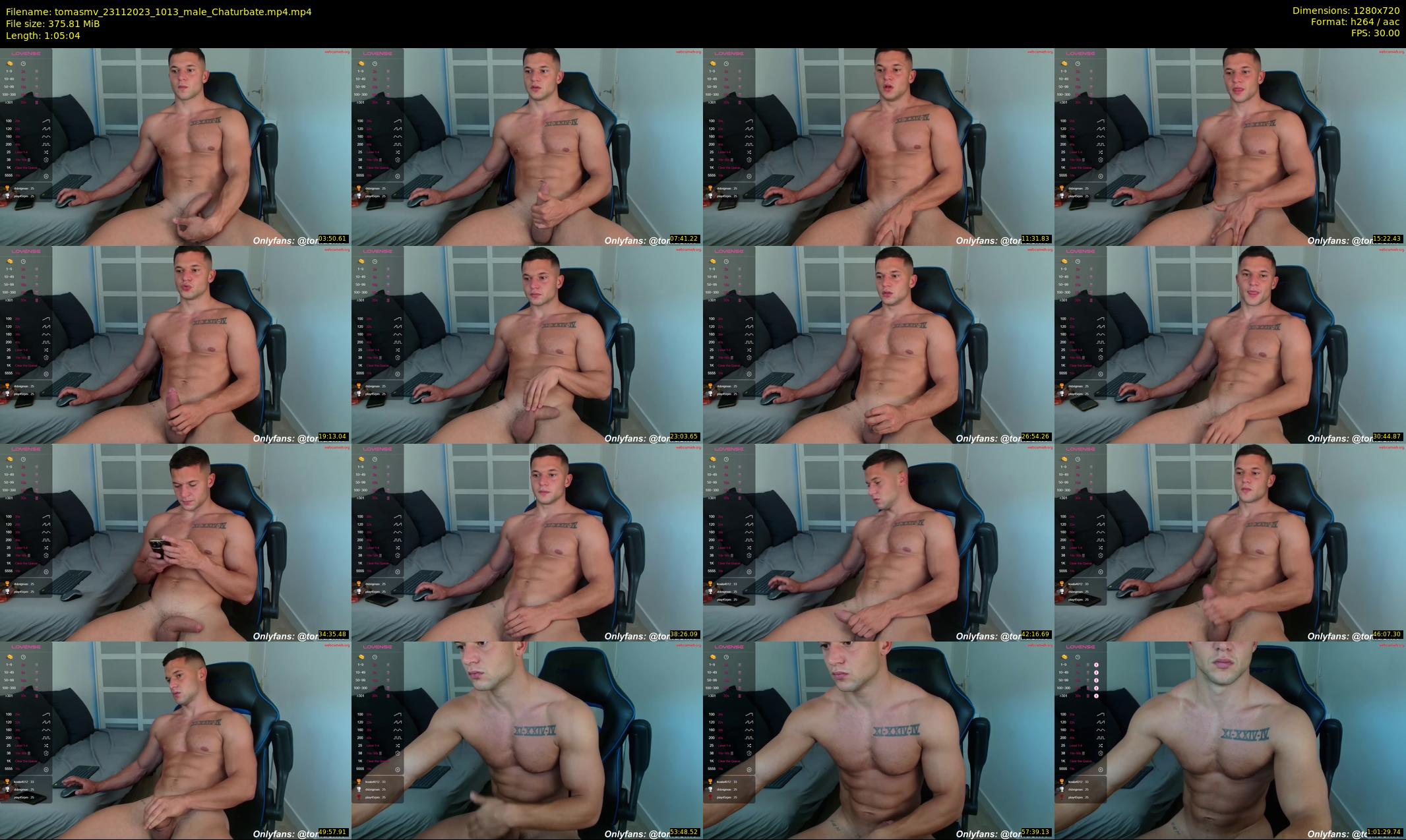 tomasmv — 66 minute Chaturbate male cam show recording, 720p, Nov 23, 2023