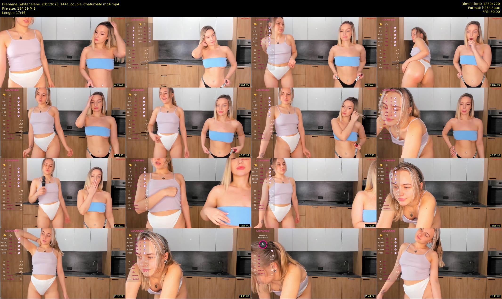 whitehelene — 18 minute Chaturbate female cam show recording, 720p, Nov 23, 2023