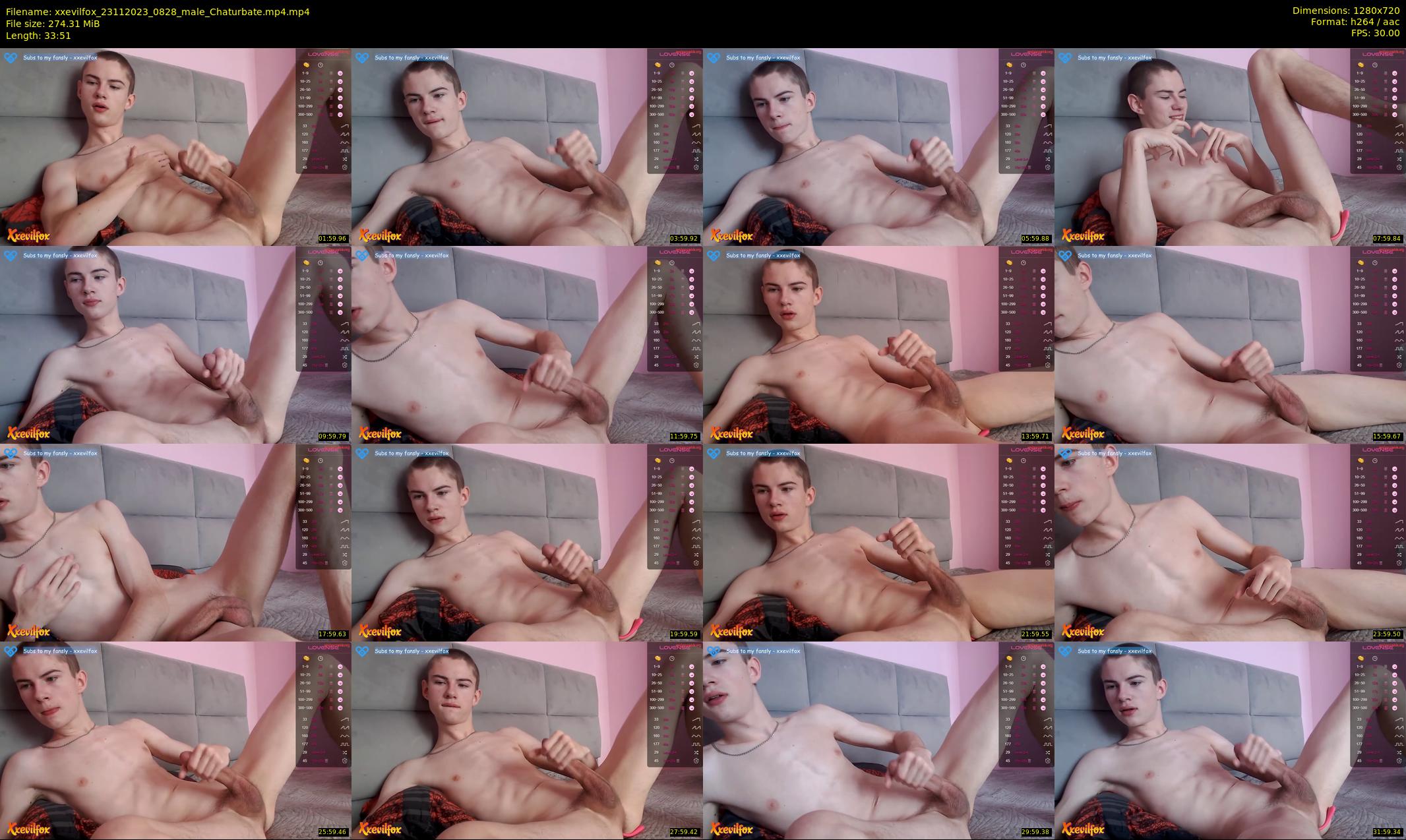 xxevilfox — 34 minute Chaturbate male cam show recording, 720p, Nov 23, 2023